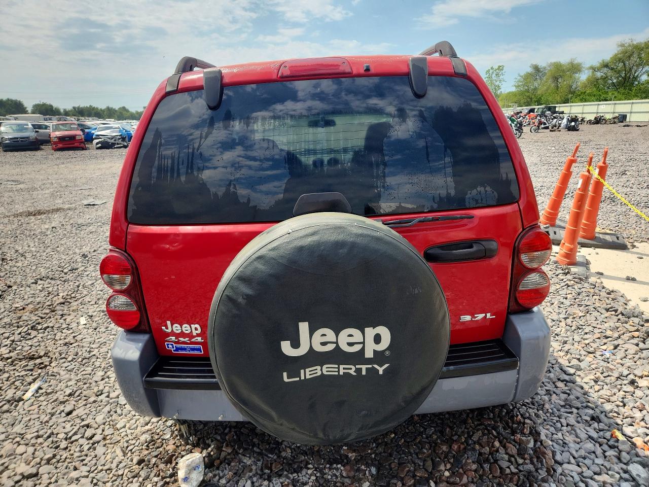 2005 Jeep Liberty Sport Red vin: 1J4GL48K85W572886