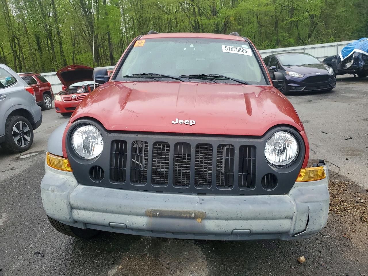 2006 Jeep Liberty Sport Red vin: 1J4GL48K86W132331