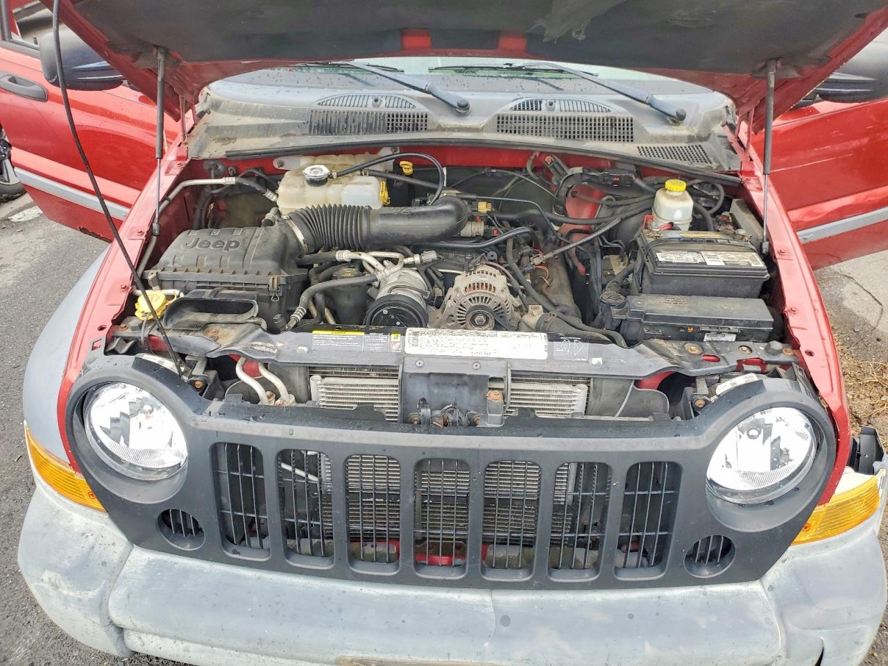 2006 Jeep Liberty Sport Red vin: 1J4GL48K86W132331