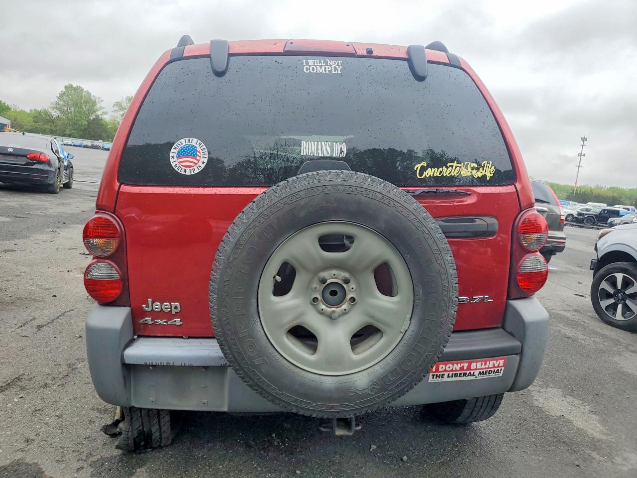 2006 Jeep Liberty Sport Red vin: 1J4GL48K86W132331