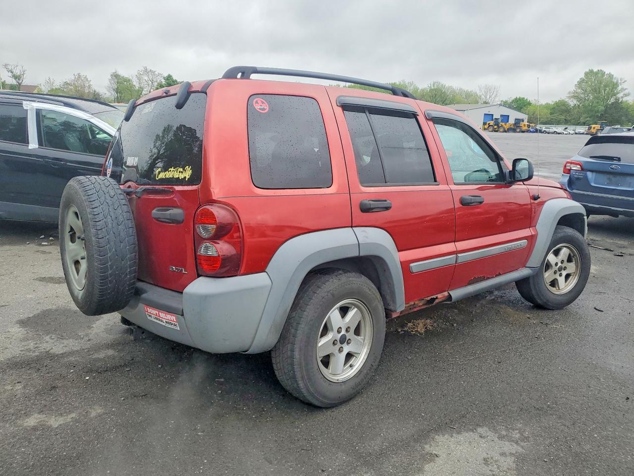 2006 Jeep Liberty Sport Red vin: 1J4GL48K86W132331