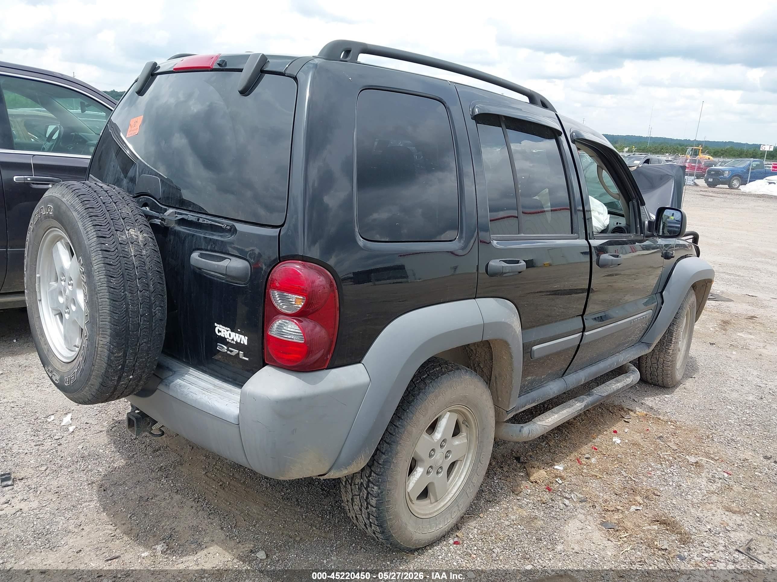 2006 Jeep Liberty Sport Black vin: 1J4GL48K86W149890
