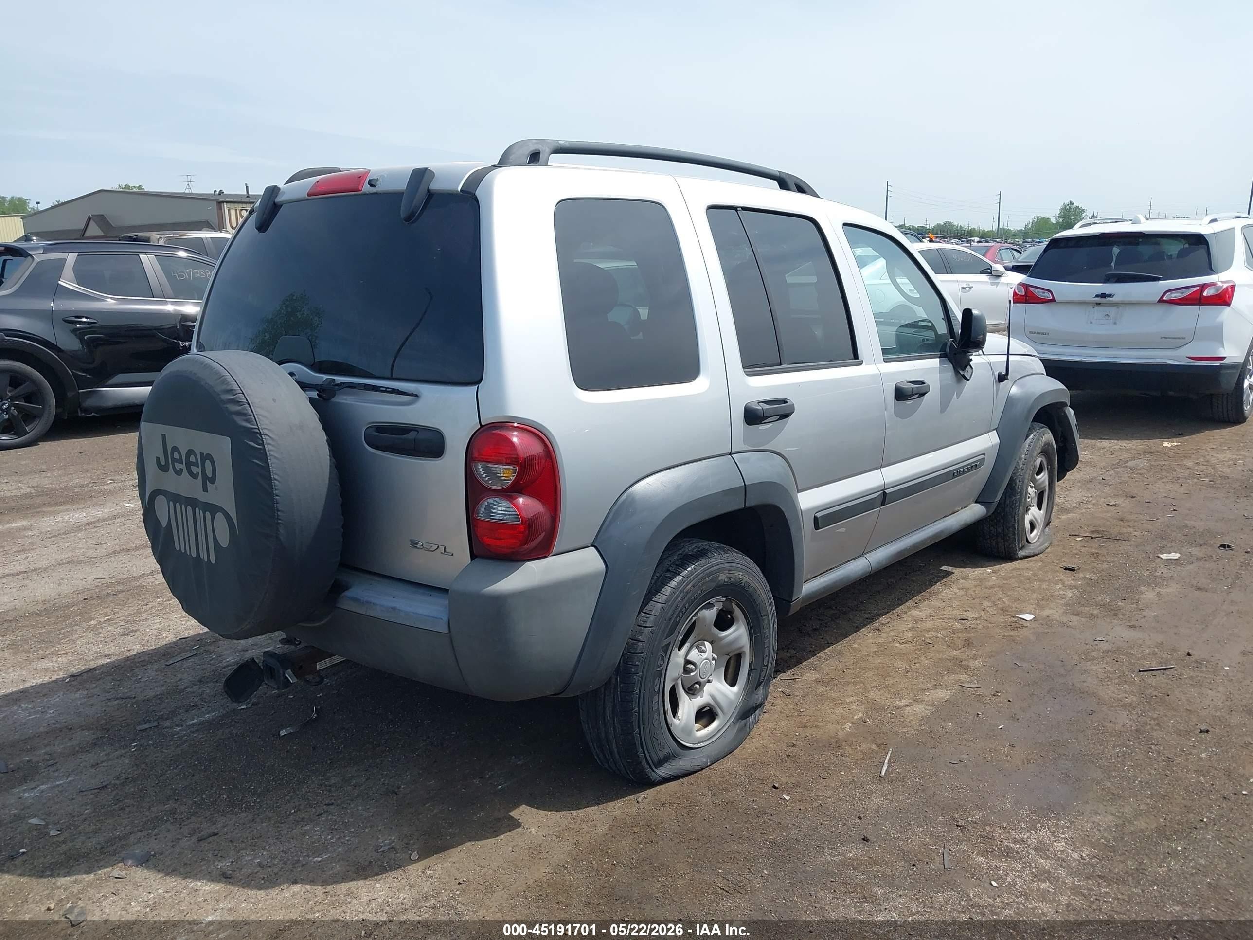 2006 Jeep Liberty Sport Silver vin: 1J4GL48K86W172070
