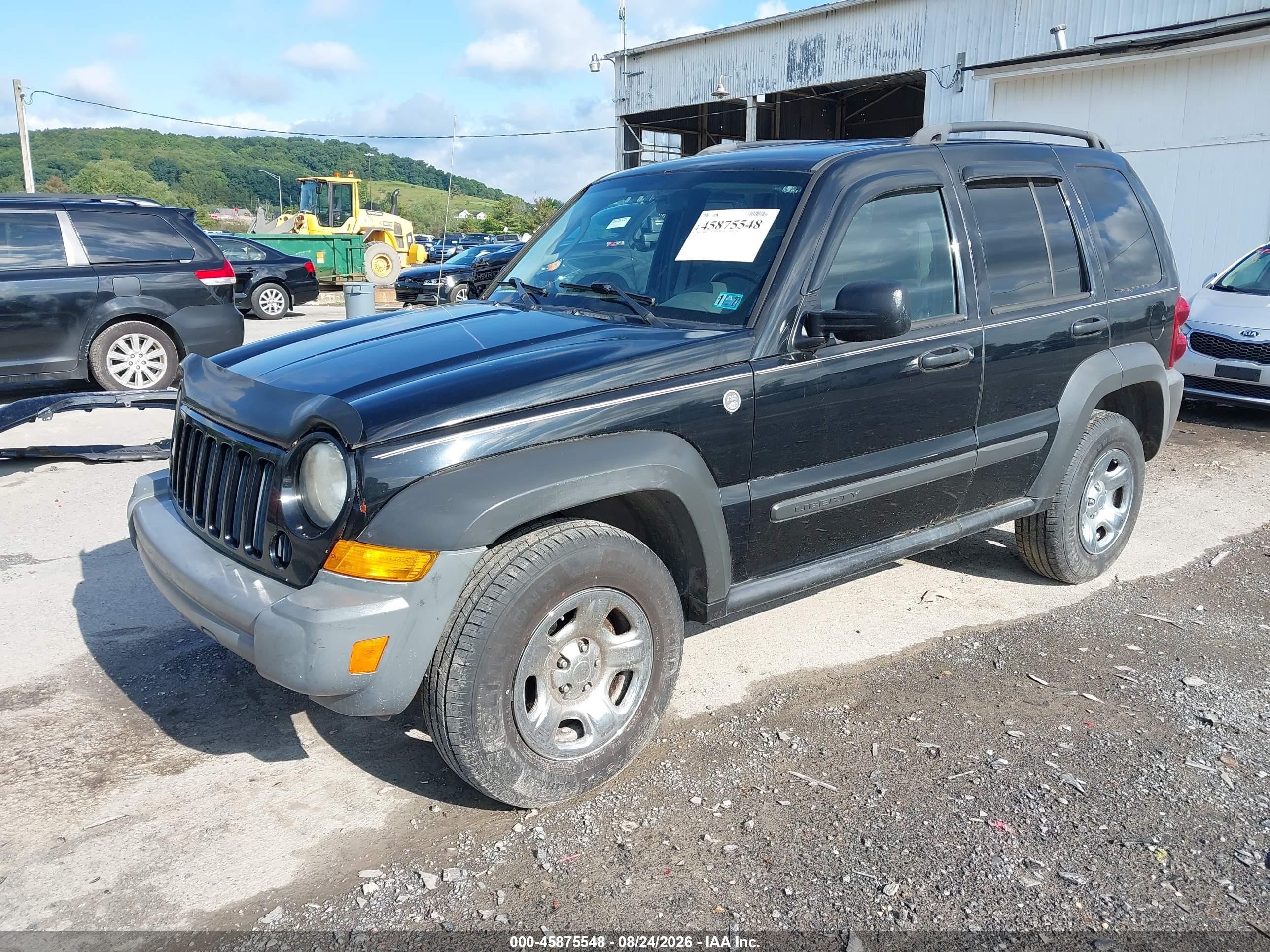 2006 Jeep Liberty Sport Черный vin: 1J4GL48K86W182405