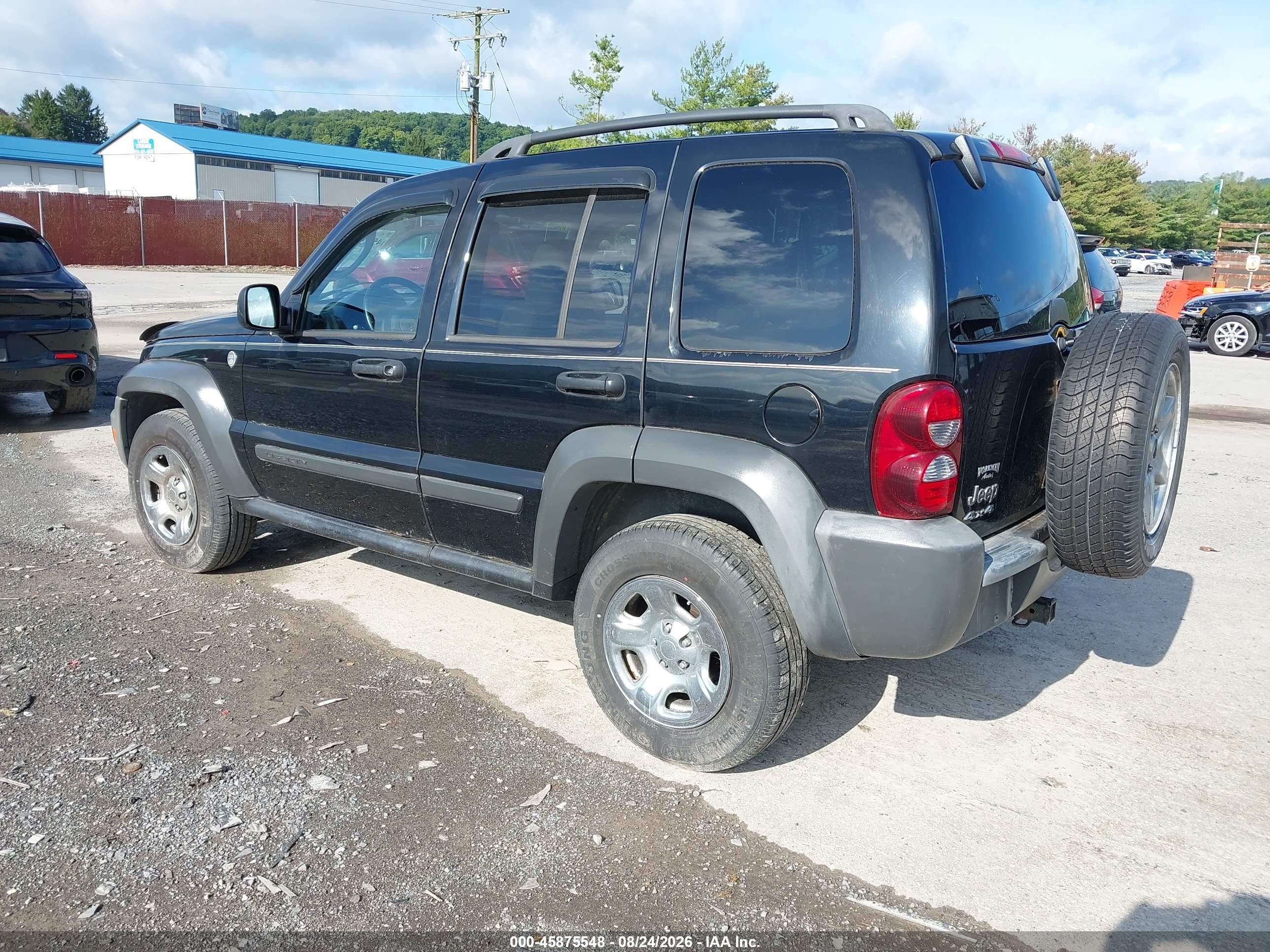 2006 Jeep Liberty Sport Черный vin: 1J4GL48K86W182405