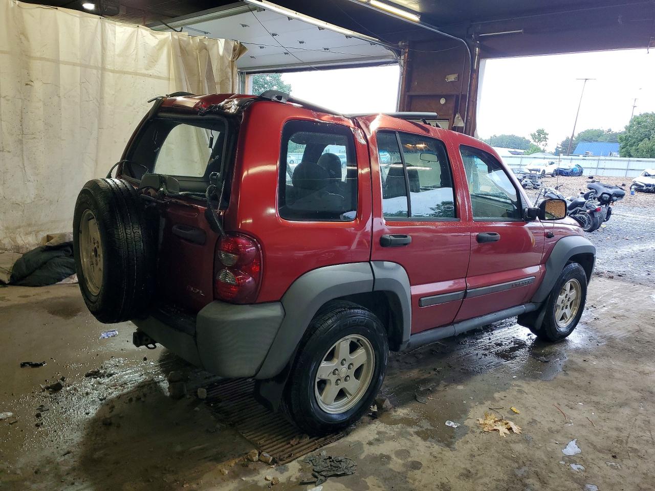 2006 Jeep Liberty Sport Красный vin: 1J4GL48K86W232560