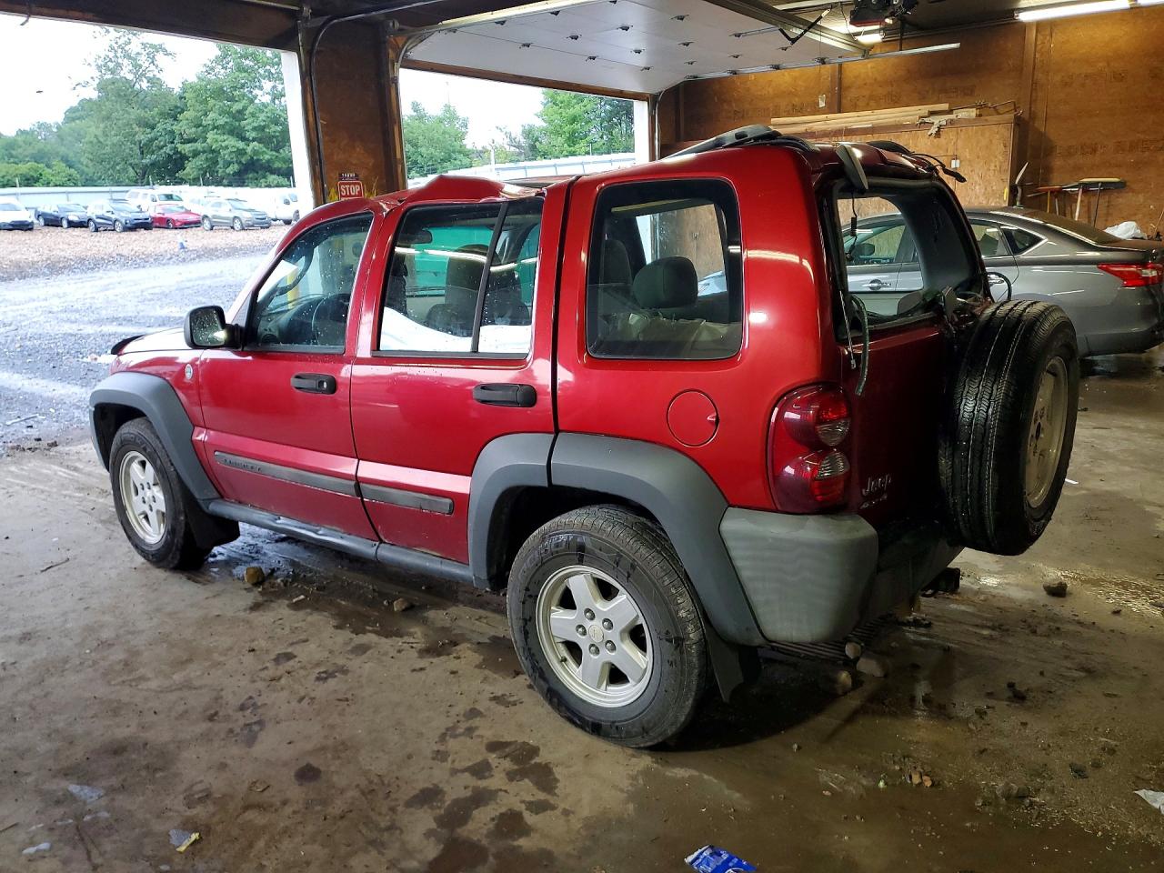 2006 Jeep Liberty Sport Красный vin: 1J4GL48K86W232560