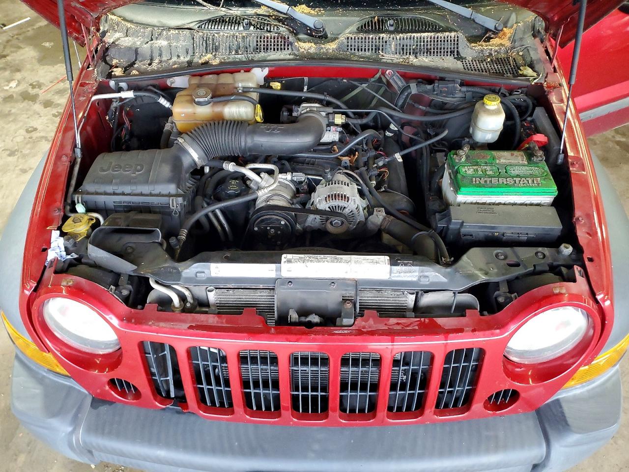 2006 Jeep Liberty Sport Красный vin: 1J4GL48K86W232560