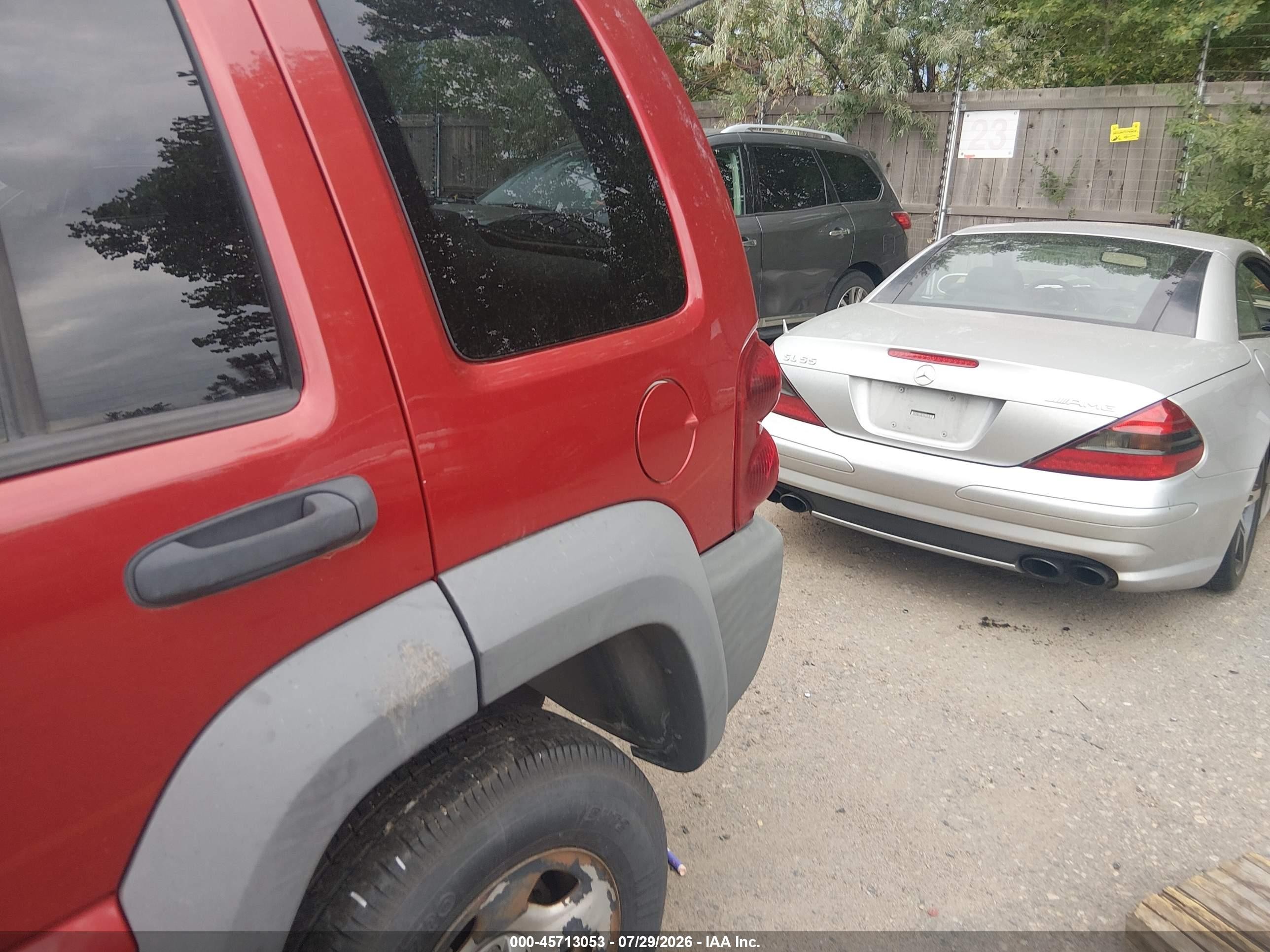 2006 Jeep Liberty Sport Red vin: 1J4GL48K86W279832