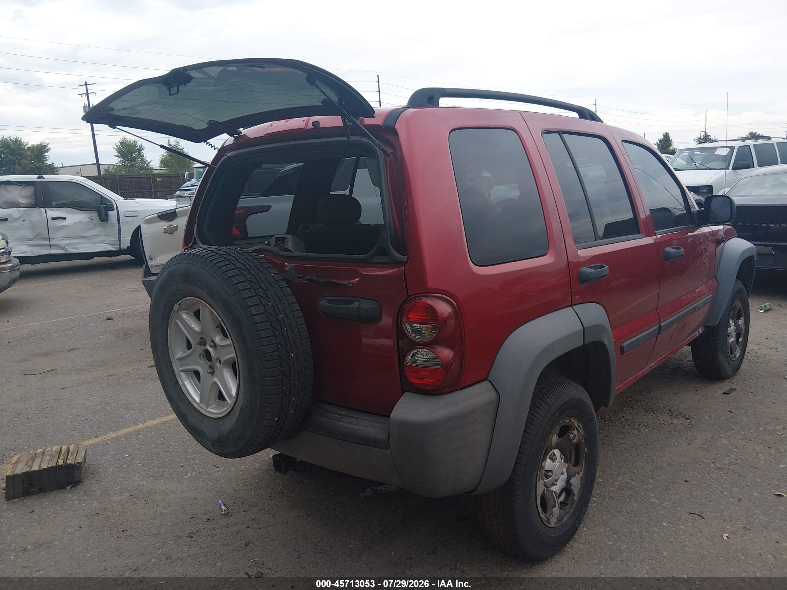 2006 Jeep Liberty Sport Red vin: 1J4GL48K86W279832