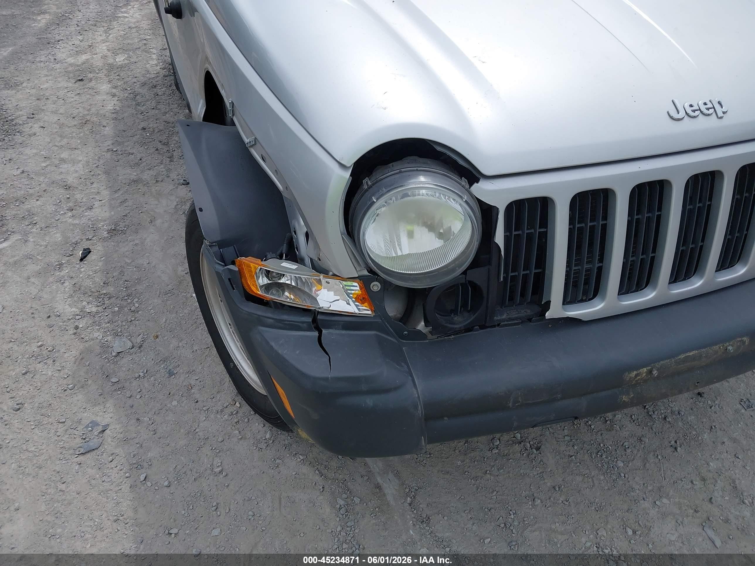 2007 Jeep Liberty Sport Silver vin: 1J4GL48K87W513632