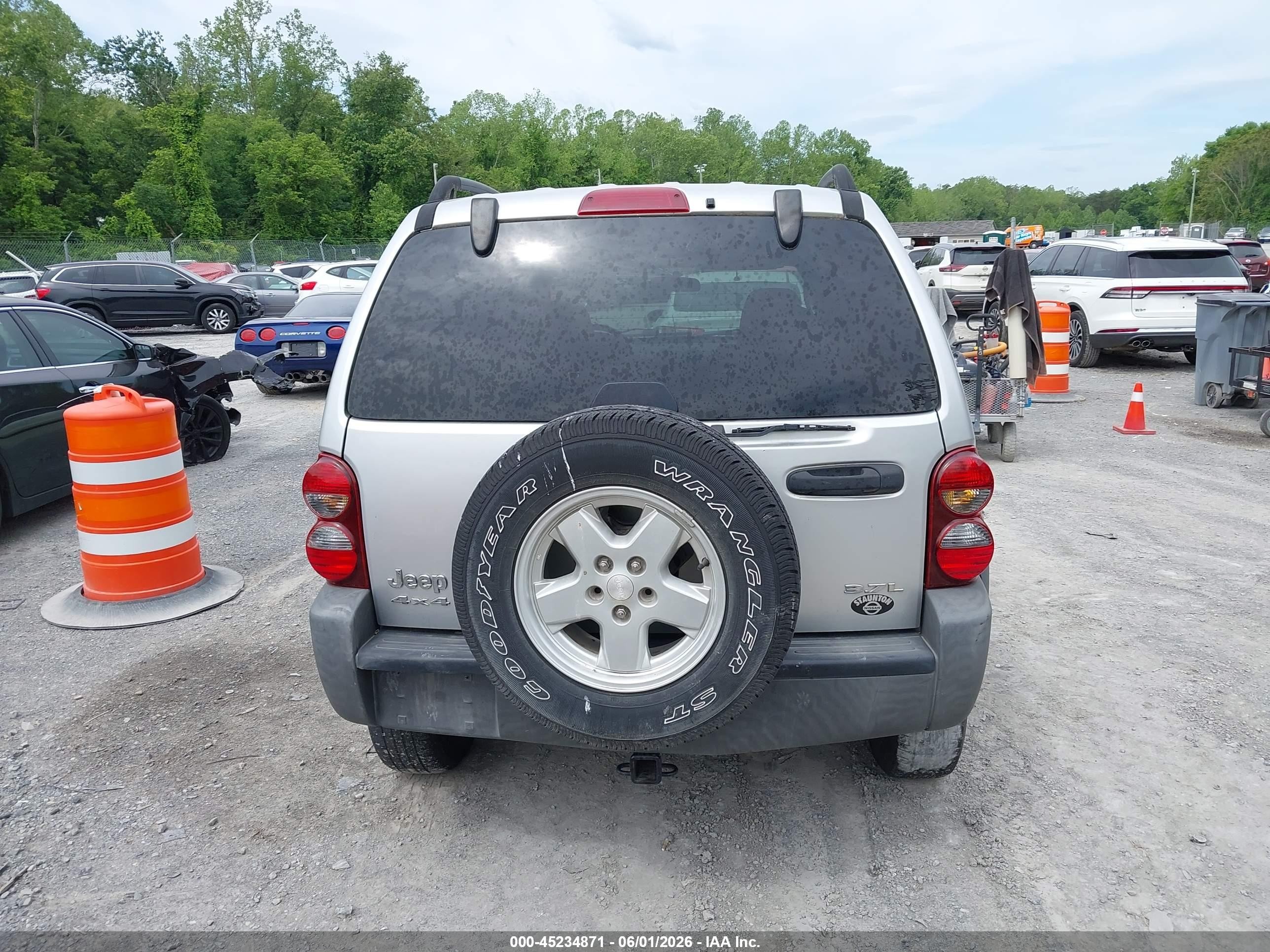 2007 Jeep Liberty Sport Silver vin: 1J4GL48K87W513632