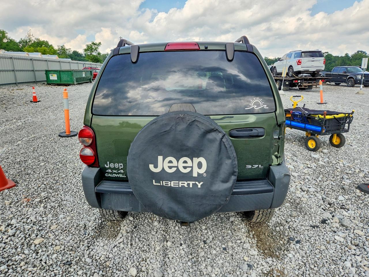 2007 Jeep Liberty Sport Зеленый vin: 1J4GL48K87W543391