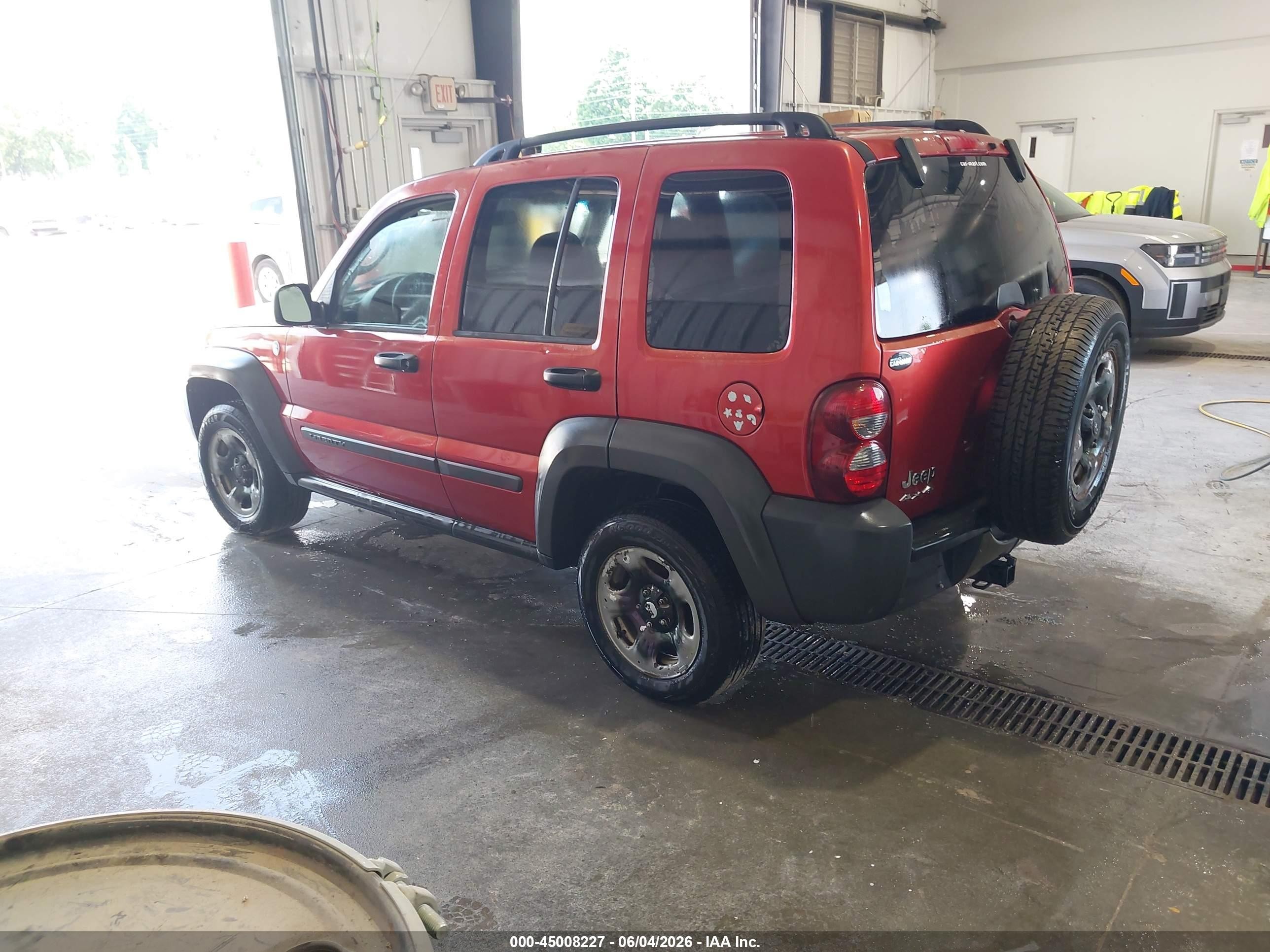 2007 Jeep Liberty Sport Red vin: 1J4GL48K87W573281
