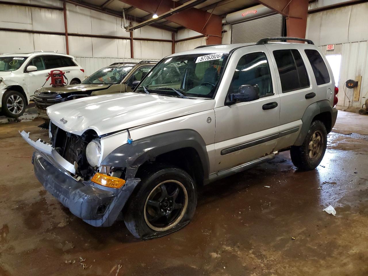2007 Jeep Liberty Sport Silver vin: 1J4GL48K87W696434