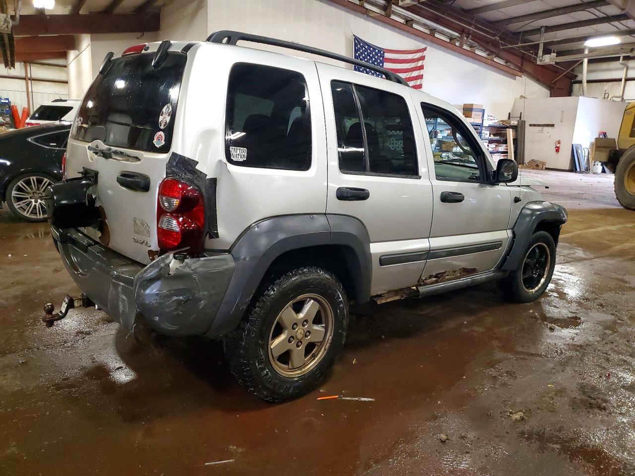 2007 Jeep Liberty Sport Silver vin: 1J4GL48K87W696434