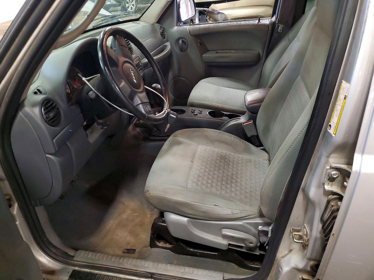 2007 Jeep Liberty Sport Silver vin: 1J4GL48K87W696434