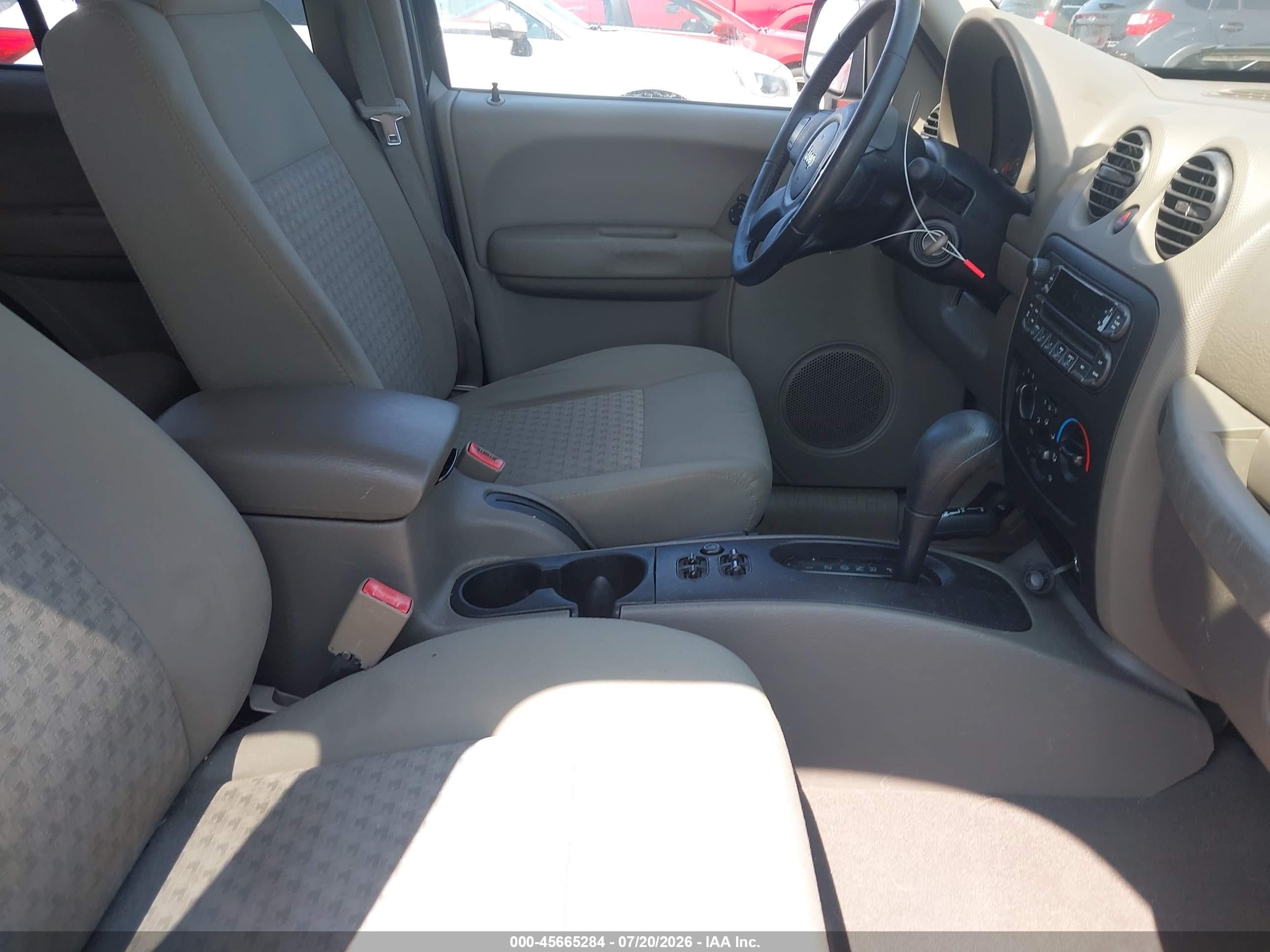 2007 Jeep Liberty Sport Green vin: 1J4GL48K87W697437