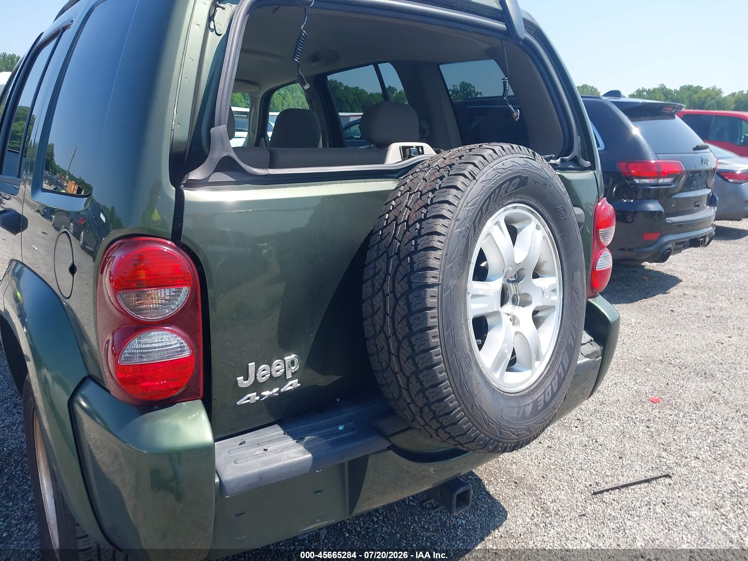 2007 Jeep Liberty Sport Green vin: 1J4GL48K87W697437