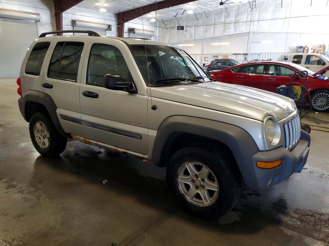 2002 Jeep Liberty Sport Silver vin: 1J4GL48K92W208830