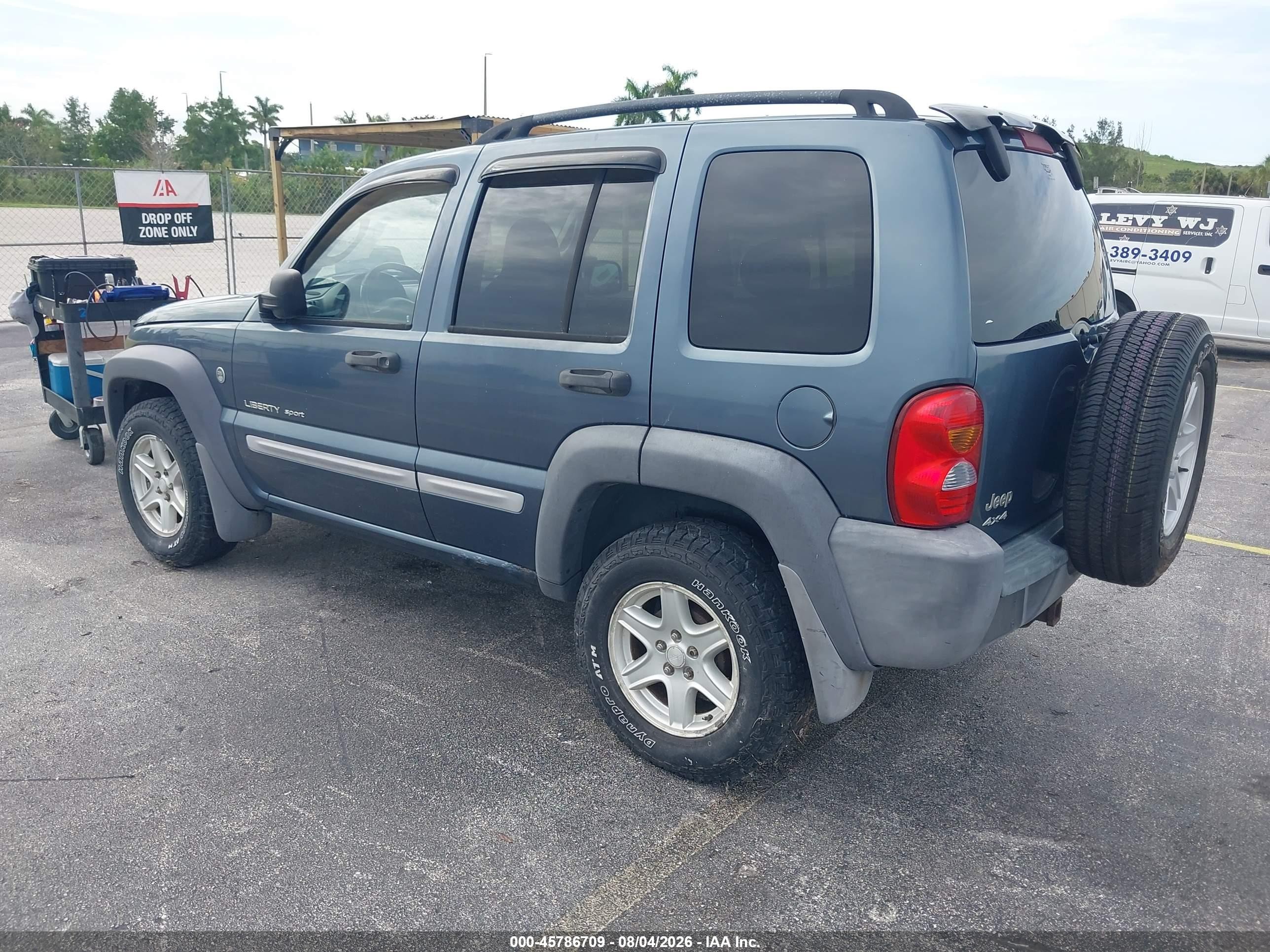 2002 Jeep Liberty Sport Синий vin: 1J4GL48K92W282894