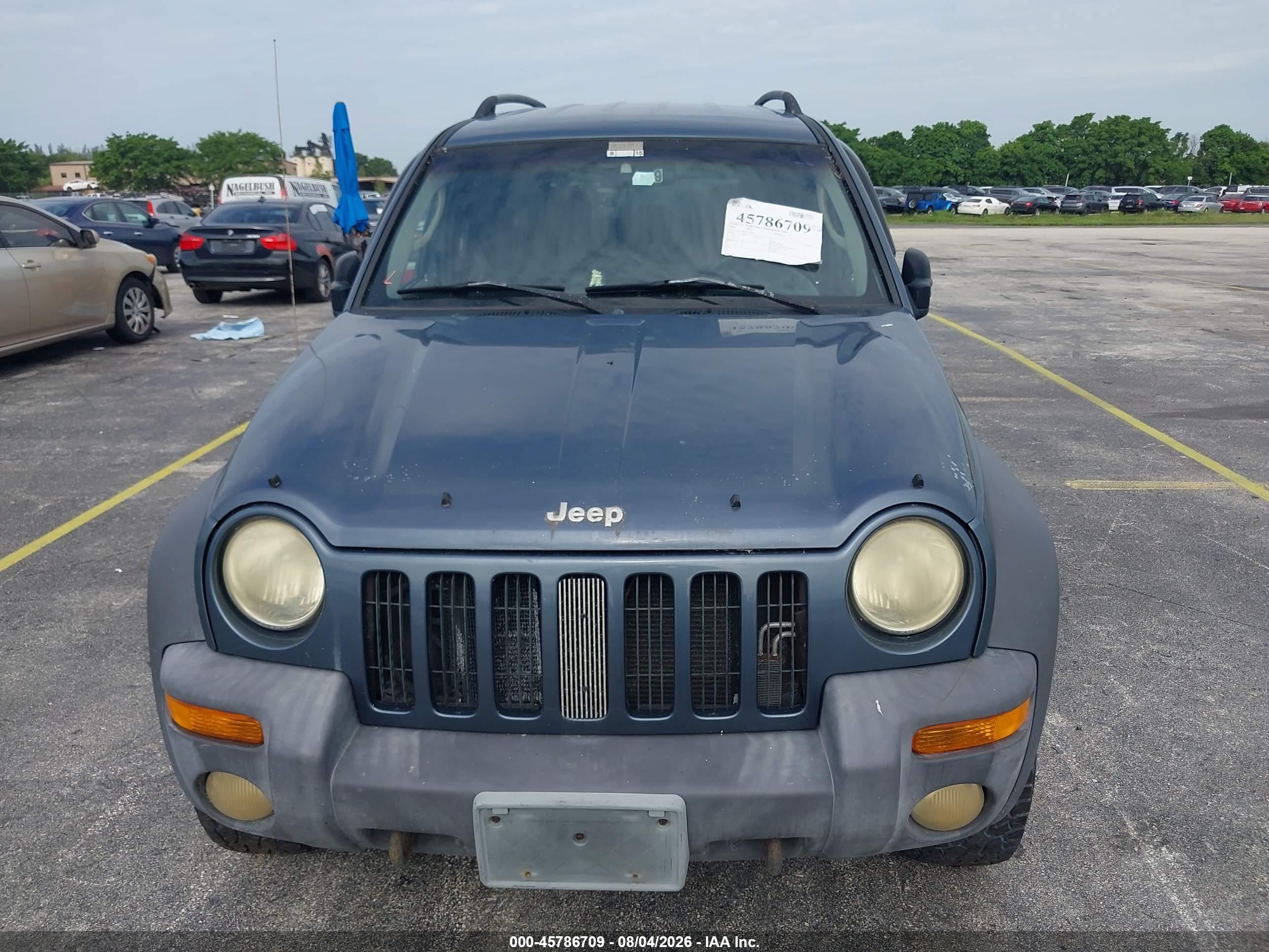2002 Jeep Liberty Sport Синий vin: 1J4GL48K92W282894