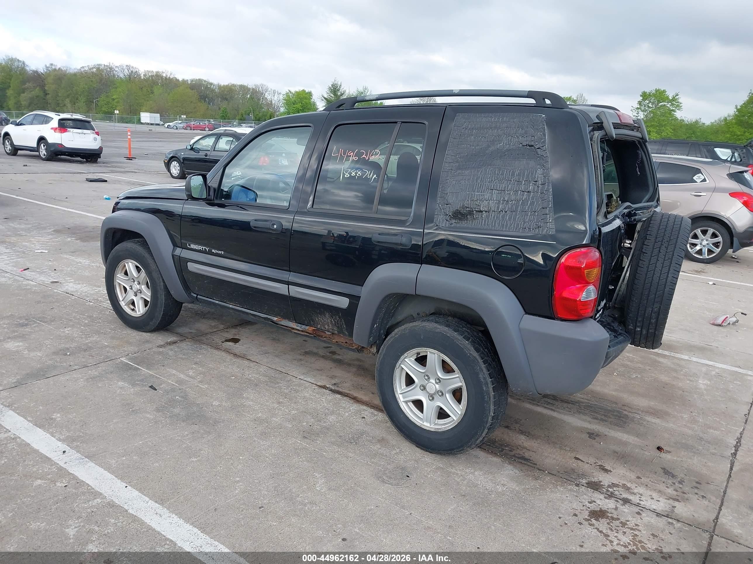 2003 Jeep Liberty Sport Черный vin: 1J4GL48K93W501595