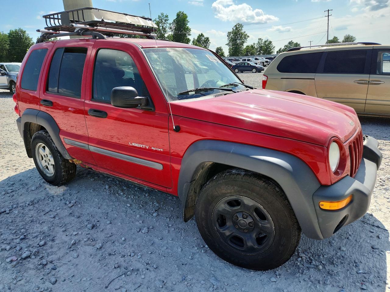 2003 Jeep Liberty Sport Red vin: 1J4GL48K93W528019