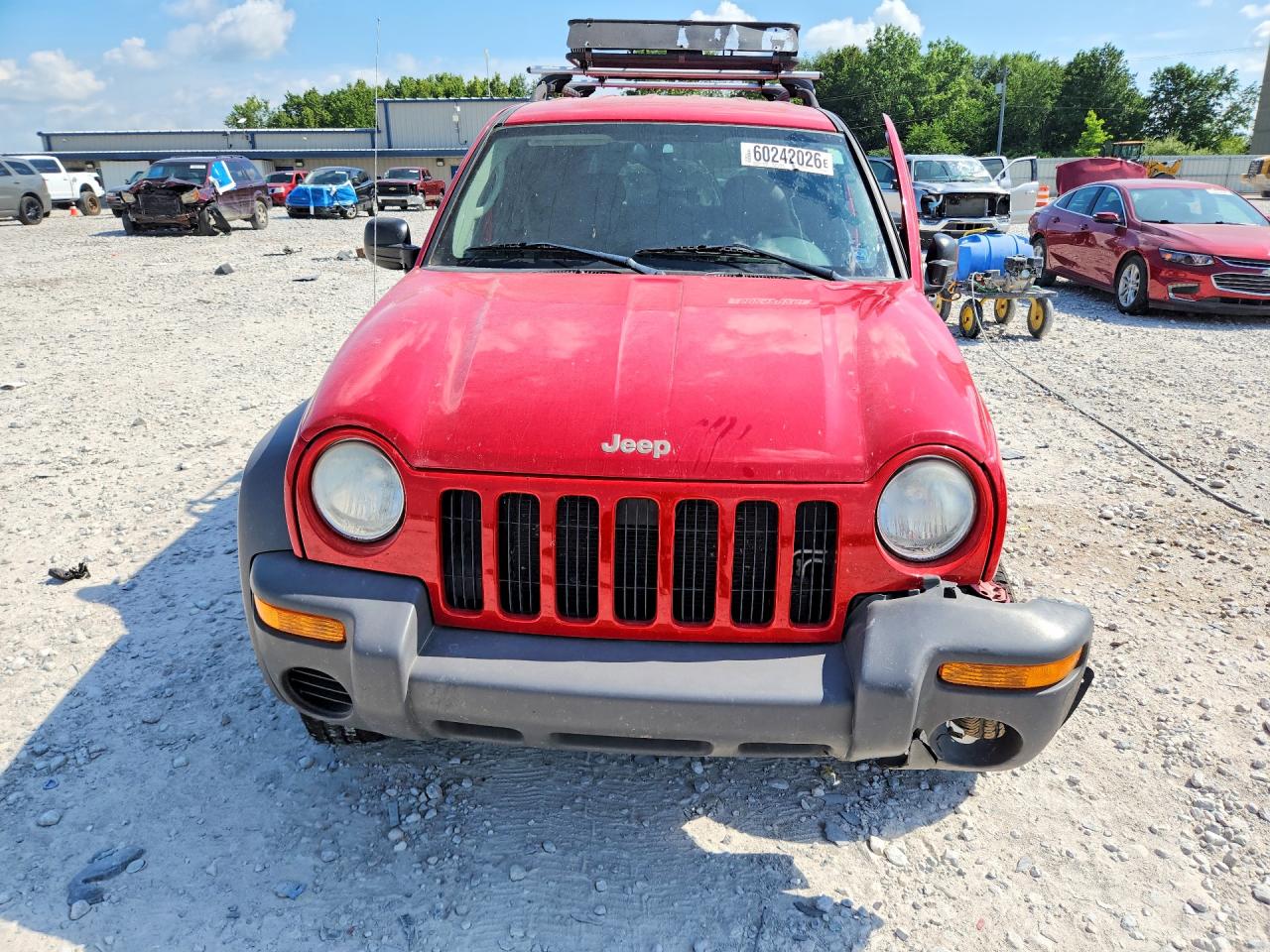 2003 Jeep Liberty Sport Red vin: 1J4GL48K93W528019