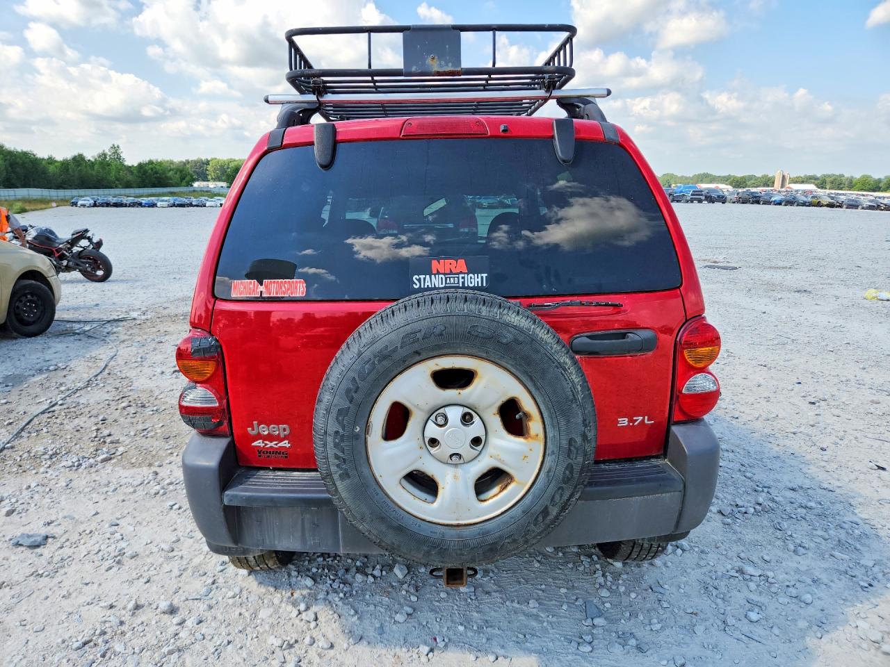 2003 Jeep Liberty Sport Red vin: 1J4GL48K93W528019