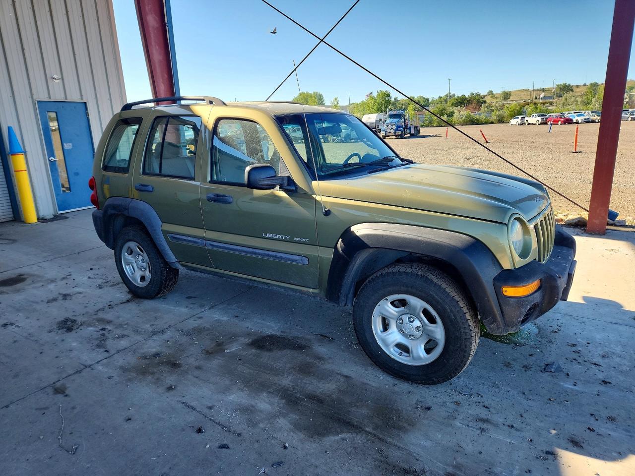 2003 Jeep Liberty Sport Green vin: 1J4GL48K93W583232
