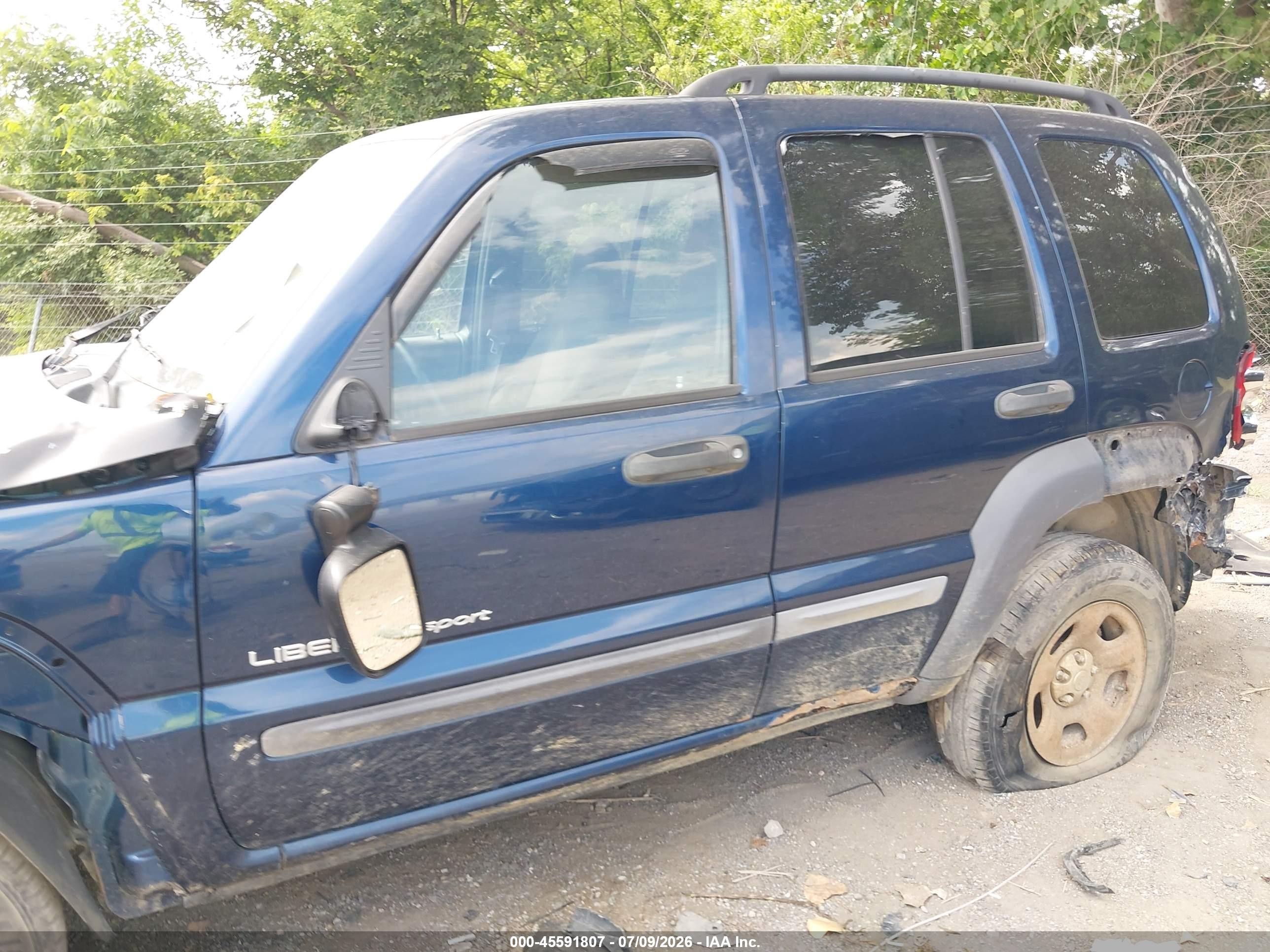 2003 Jeep Liberty Sport Dark Blue vin: 1J4GL48K93W594358