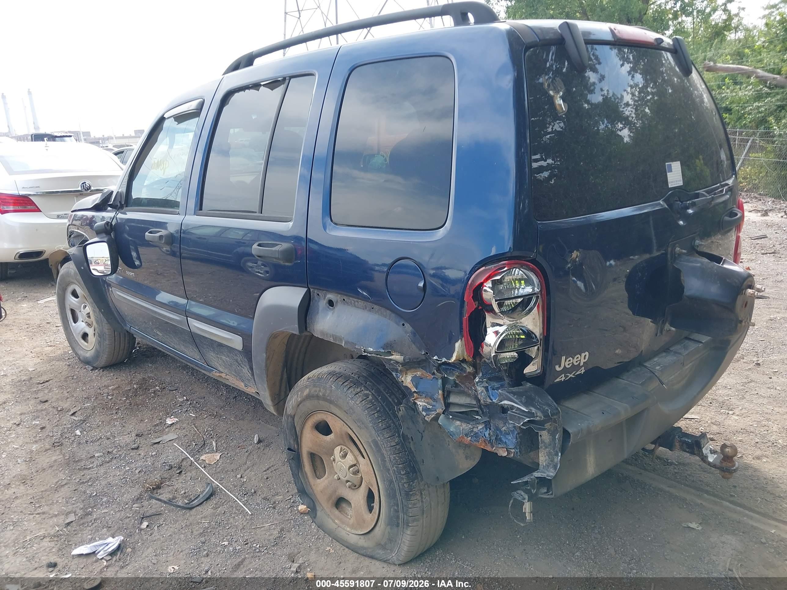 2003 Jeep Liberty Sport Dark Blue vin: 1J4GL48K93W594358