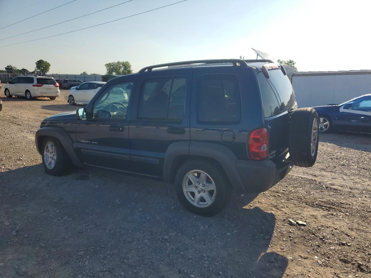 2003 Jeep Liberty Sport Blue vin: 1J4GL48K93W617721
