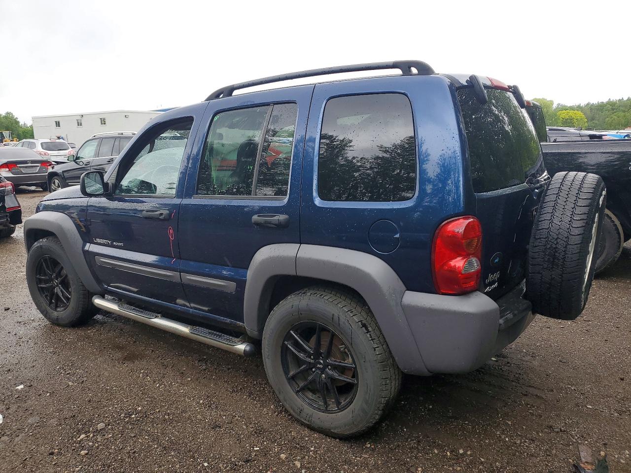 2003 Jeep Liberty Sport Blue vin: 1J4GL48K93W715521