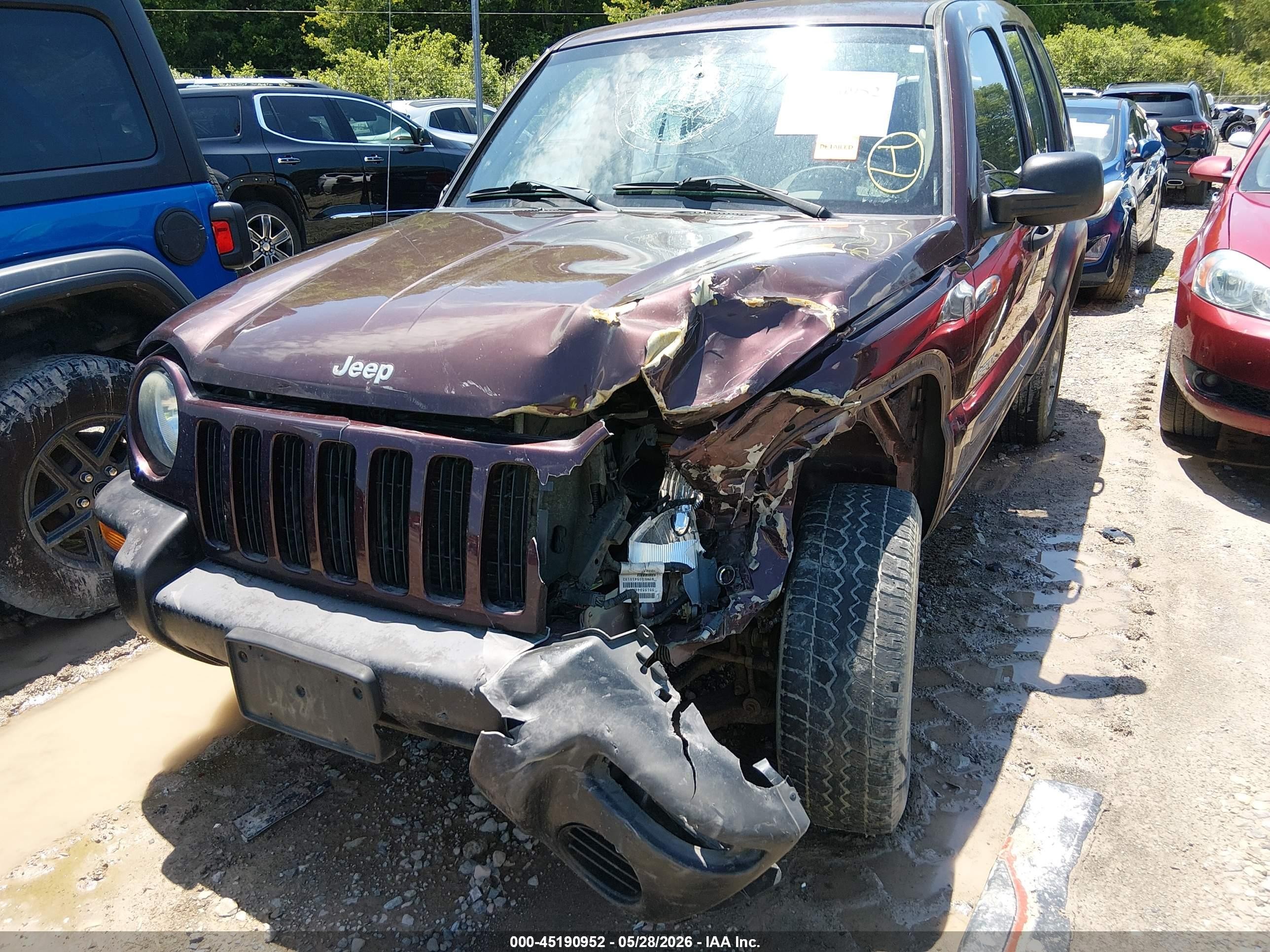 2004 Jeep Liberty Sport Purple vin: 1J4GL48K94W319025