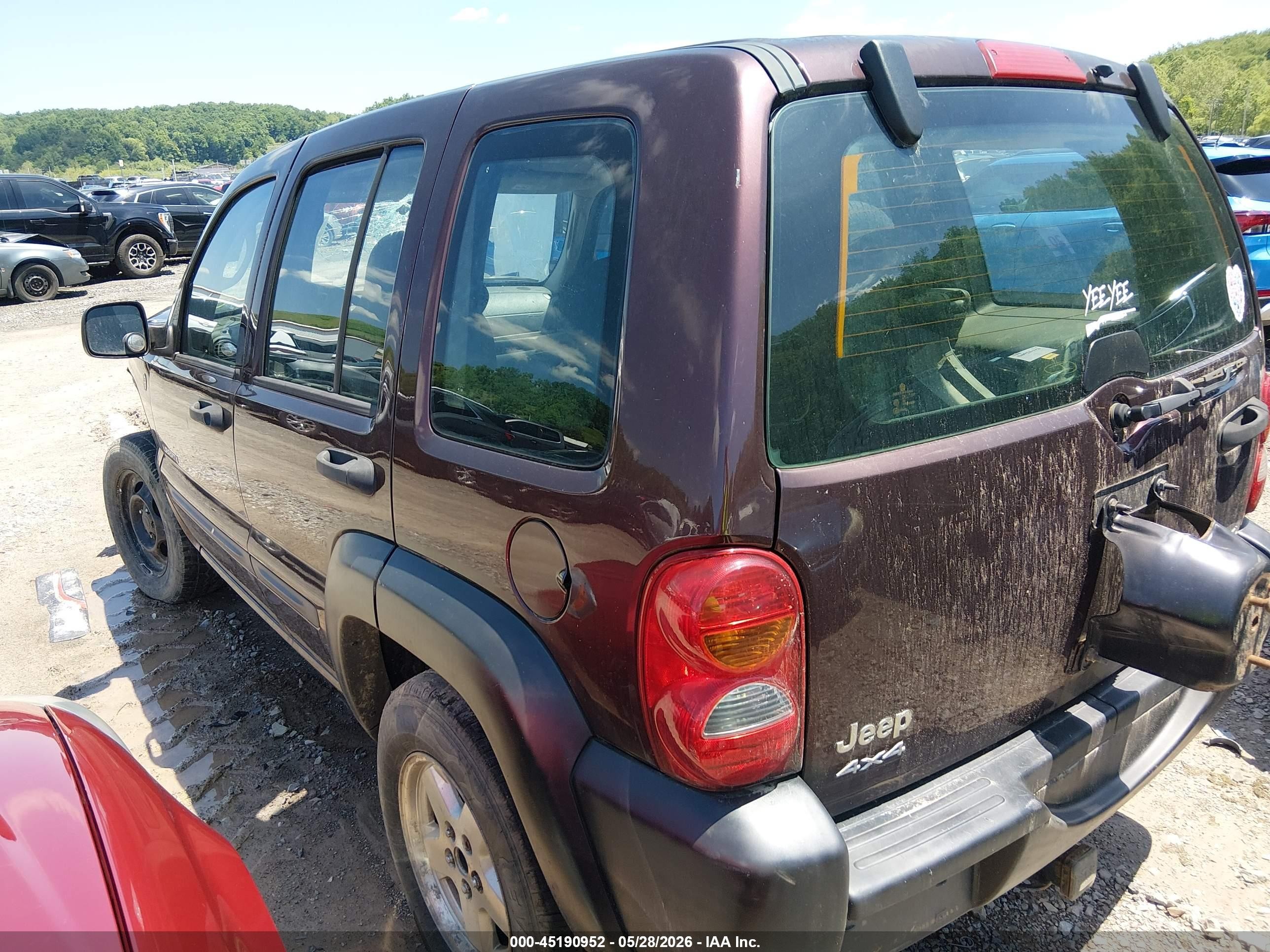 2004 Jeep Liberty Sport Purple vin: 1J4GL48K94W319025