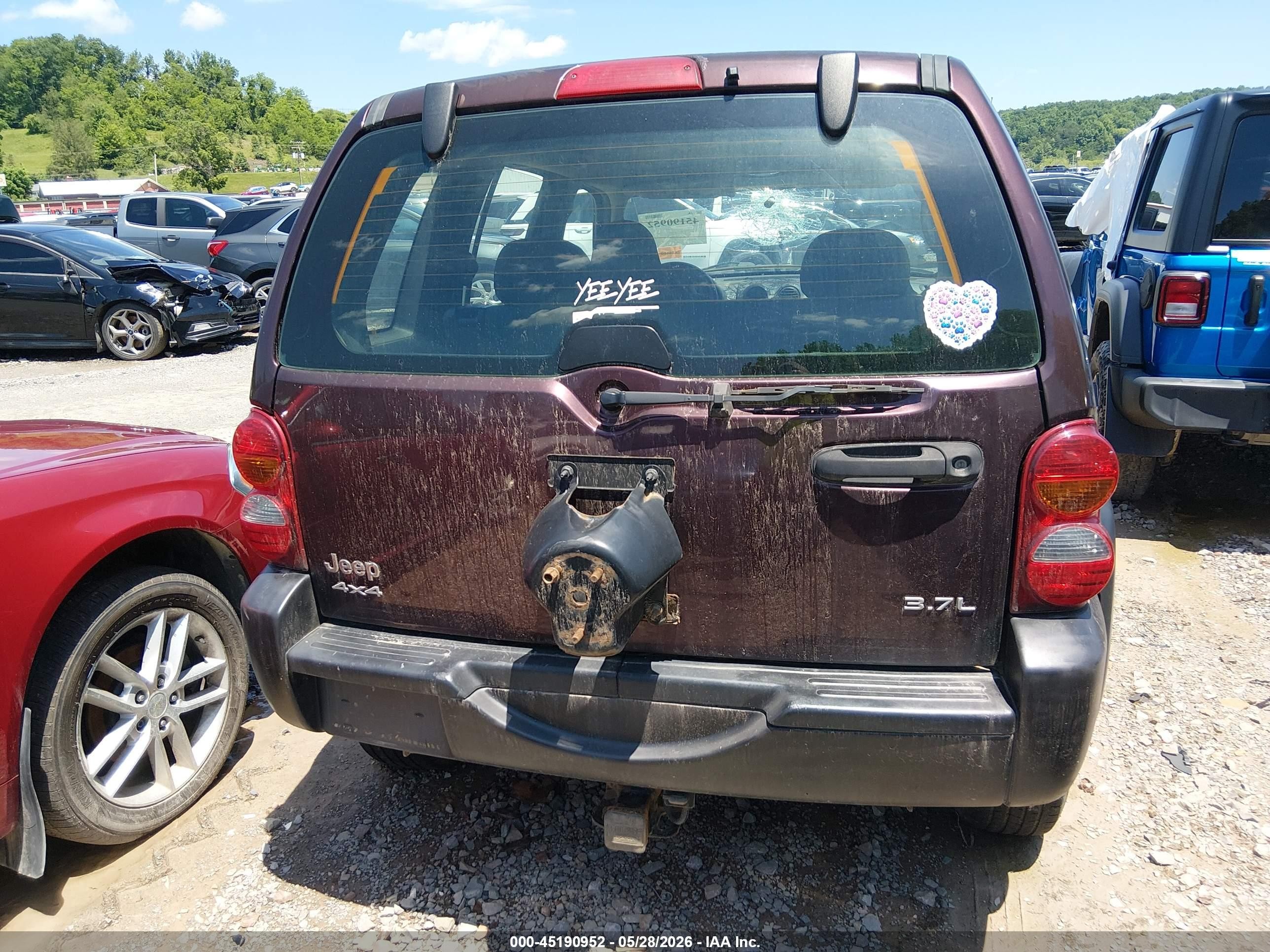 2004 Jeep Liberty Sport Purple vin: 1J4GL48K94W319025