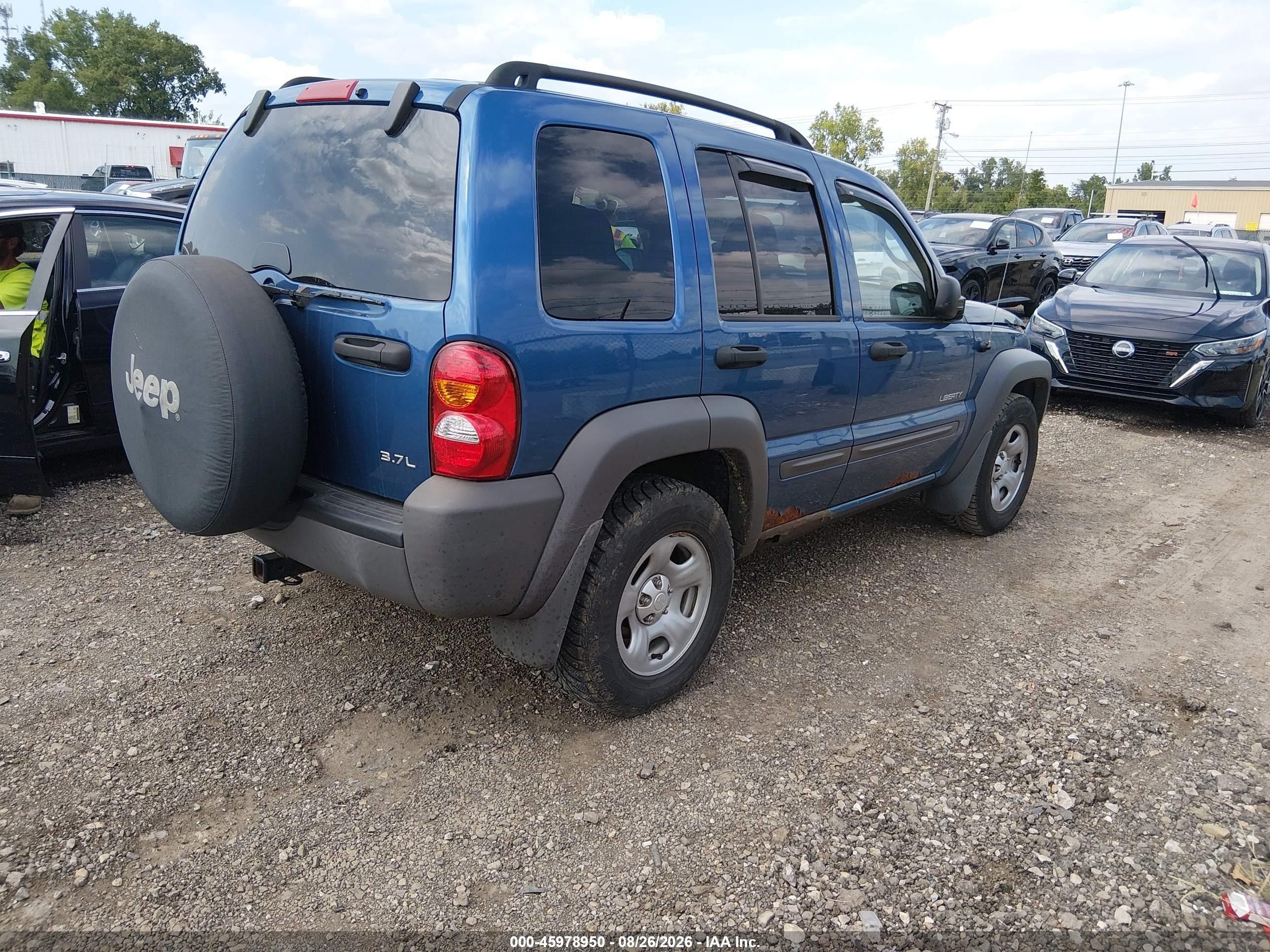 2004 Jeep Liberty Sport Blue vin: 1J4GL48K94W329750