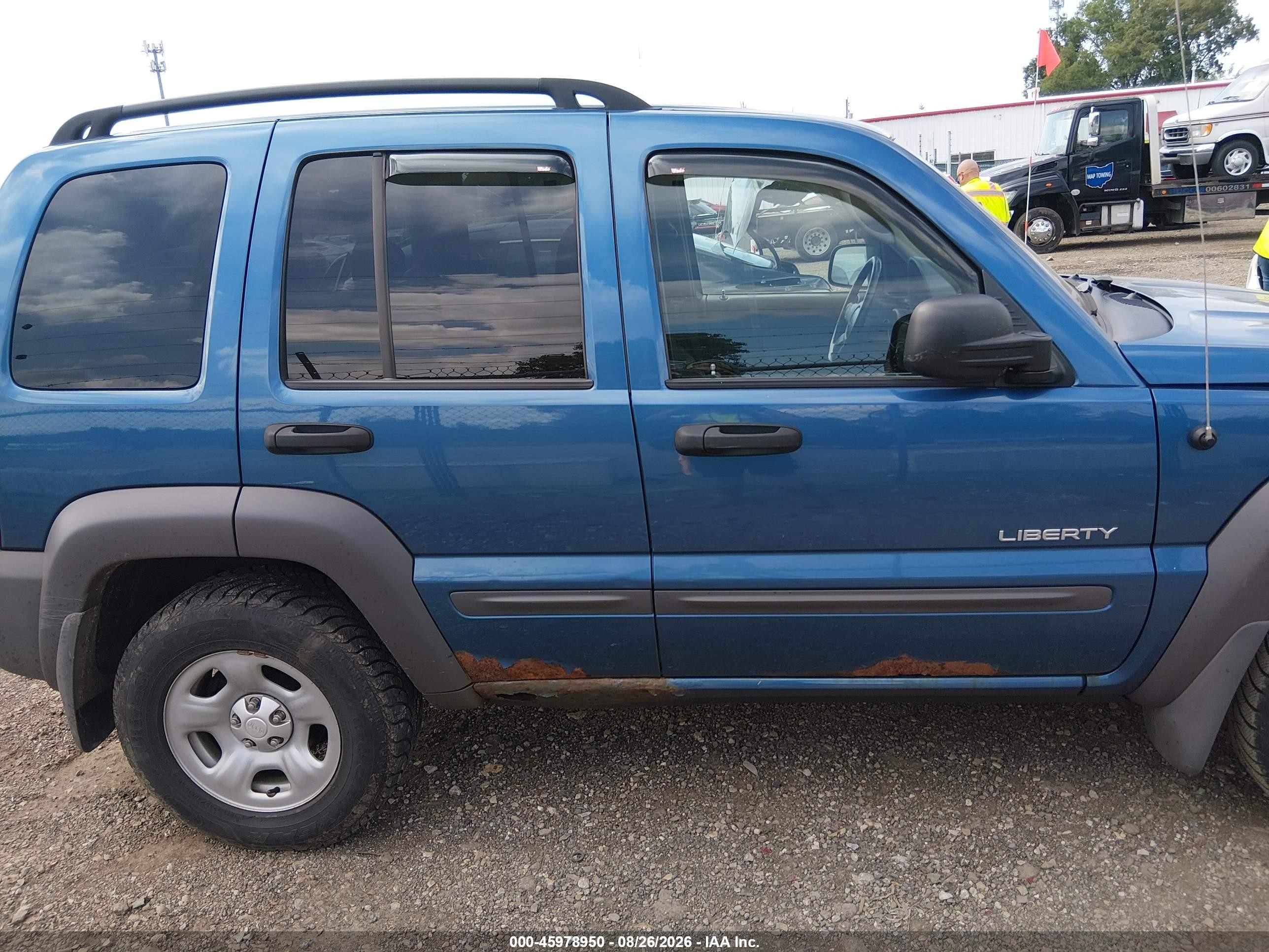 2004 Jeep Liberty Sport Blue vin: 1J4GL48K94W329750