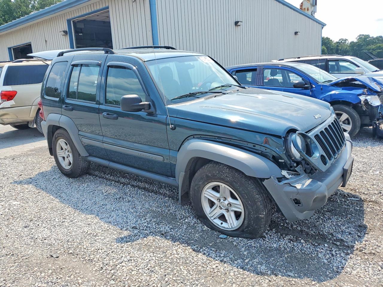 2005 Jeep Liberty Sport Teal vin: 1J4GL48K95W653511