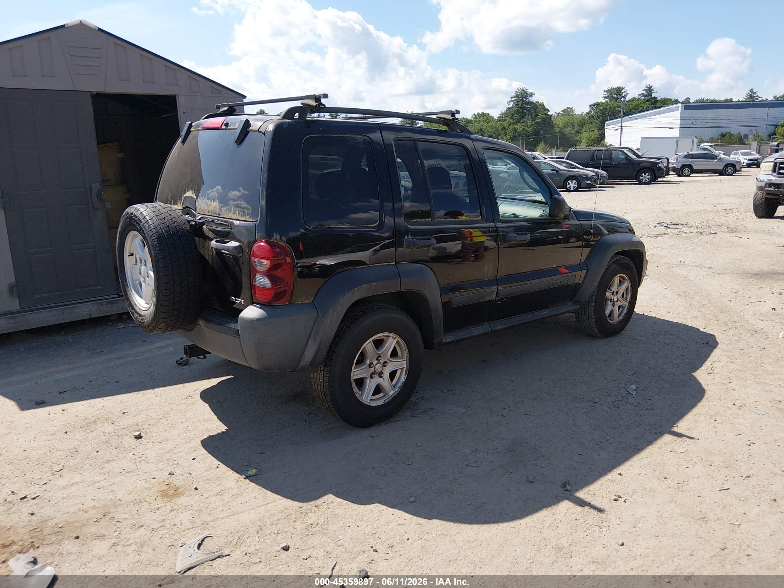 2006 Jeep Liberty Sport Черный vin: 1J4GL48K96W181019