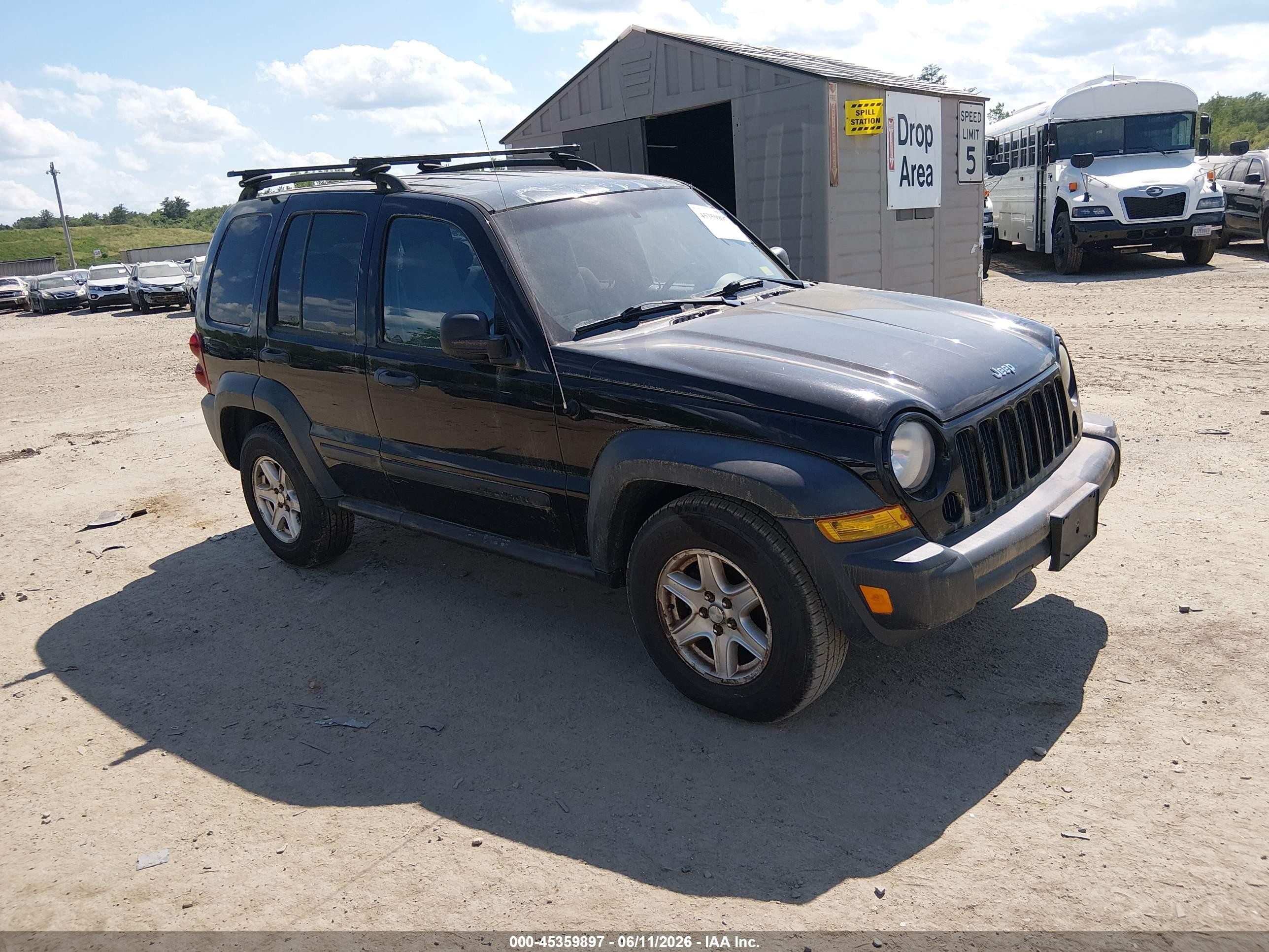 2006 Jeep Liberty Sport Black vin: 1J4GL48K96W181019