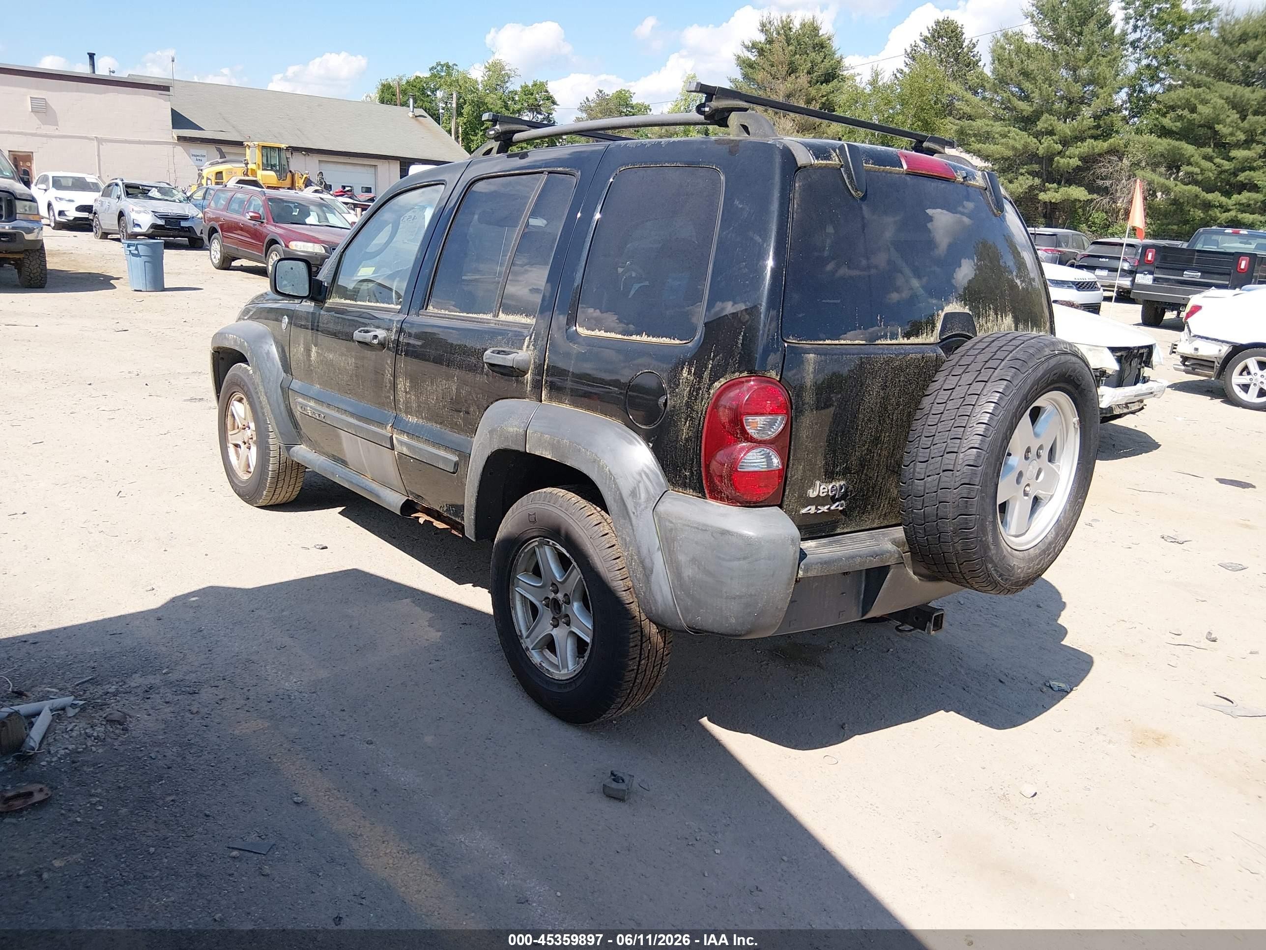 2006 Jeep Liberty Sport Черный vin: 1J4GL48K96W181019