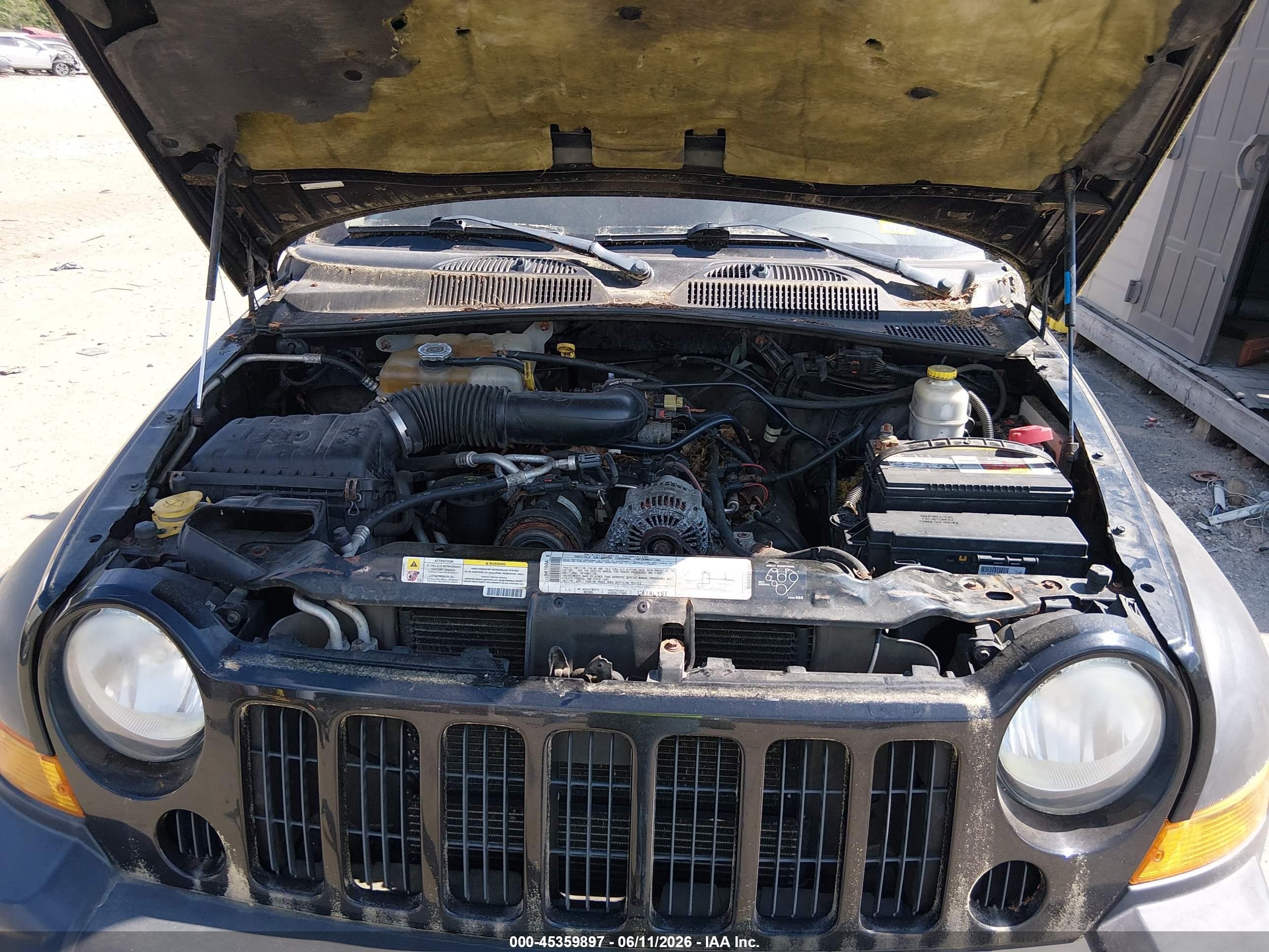 2006 Jeep Liberty Sport Черный vin: 1J4GL48K96W181019