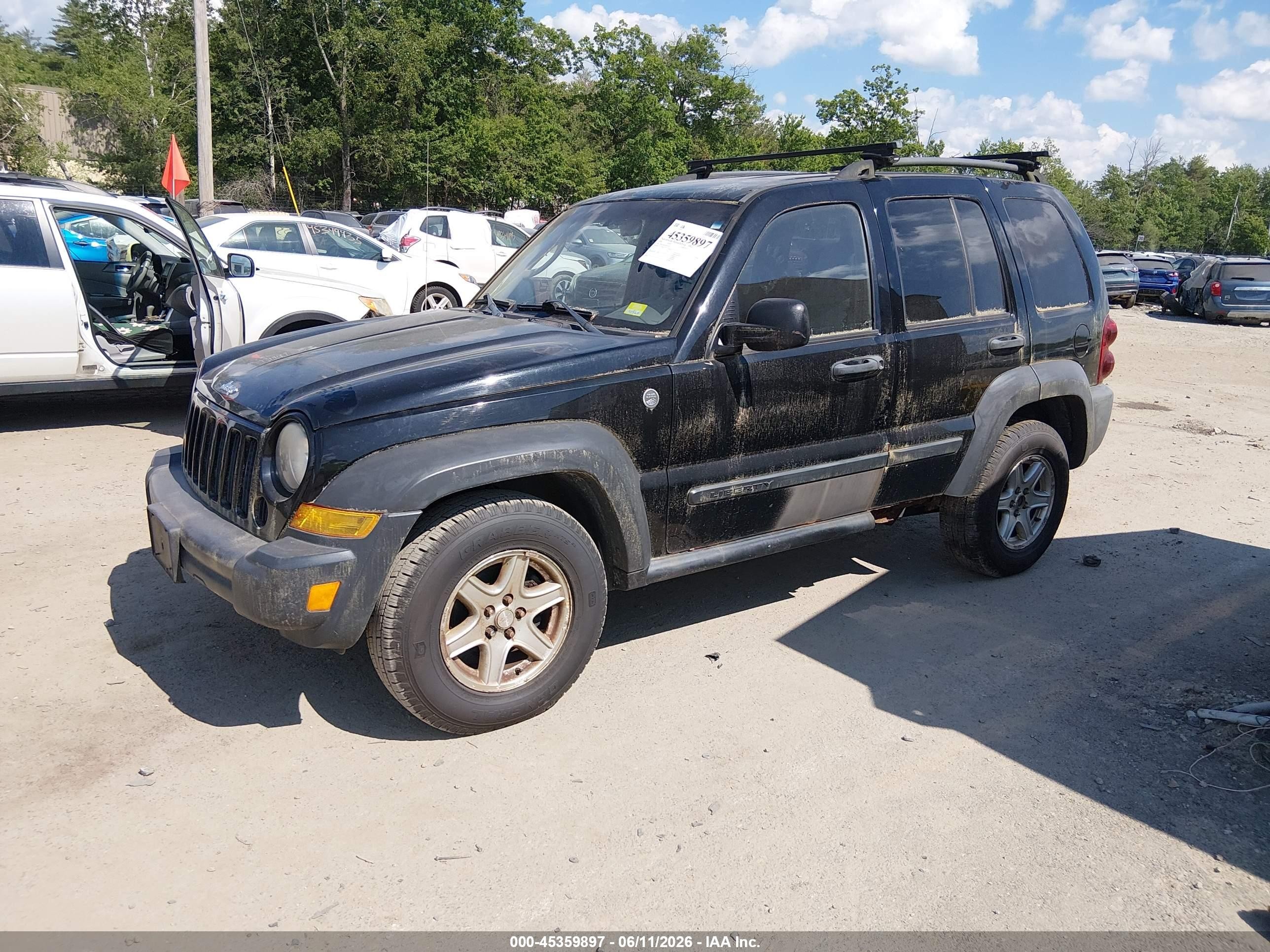 2006 Jeep Liberty Sport Черный vin: 1J4GL48K96W181019