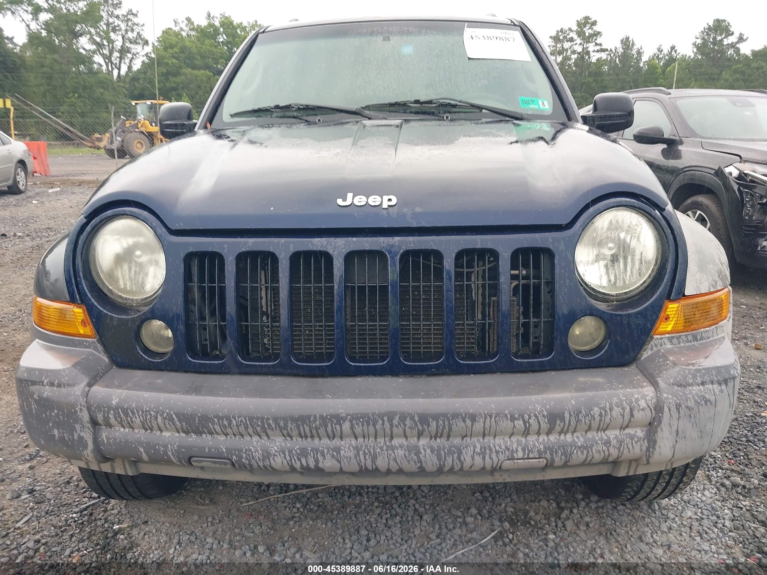 2007 Jeep Liberty Sport Blue vin: 1J4GL48K97W542282