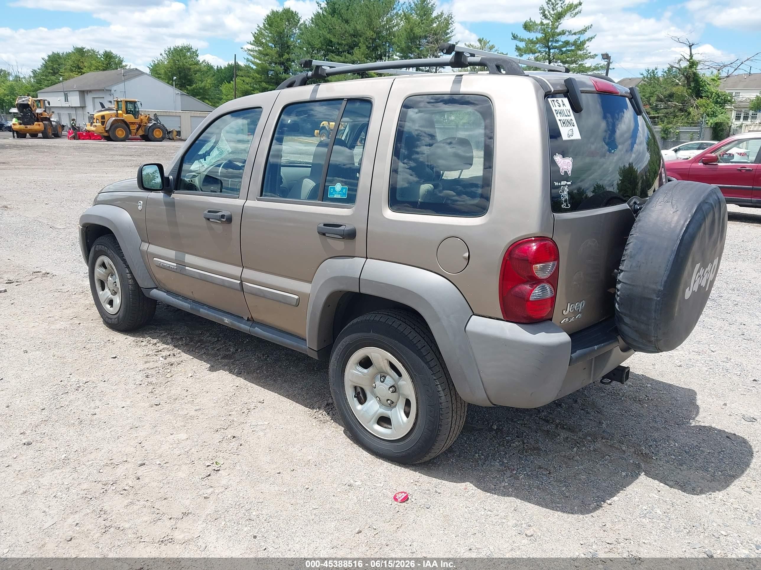 2007 Jeep Liberty Sport Brown vin: 1J4GL48K97W637327