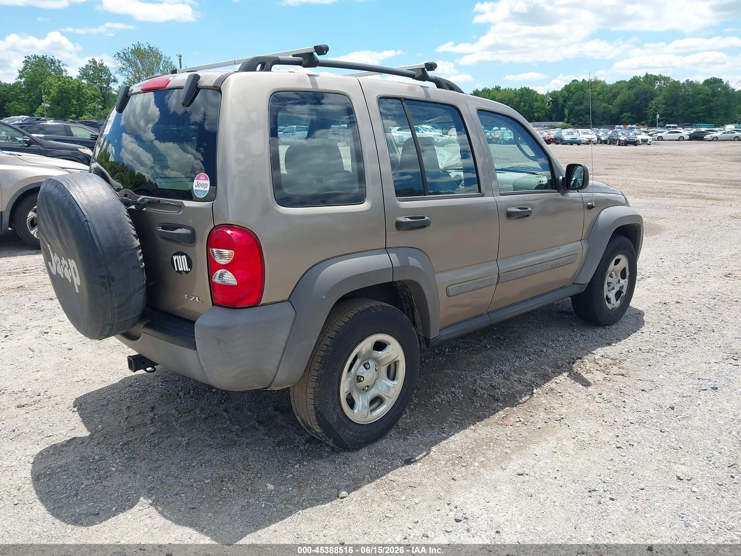 2007 Jeep Liberty Sport Brown vin: 1J4GL48K97W637327