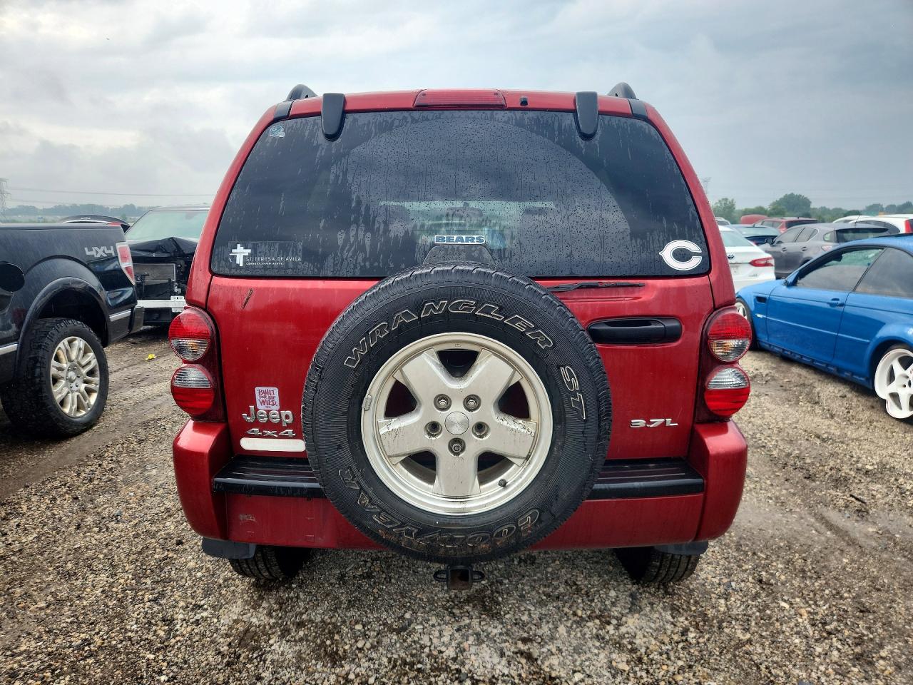 2007 Jeep Liberty Sport Red vin: 1J4GL48K97W685359